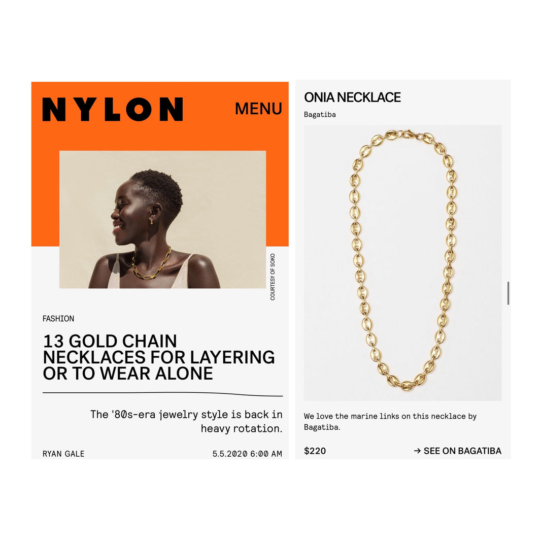 ONIA NECKLACE ON NYLON