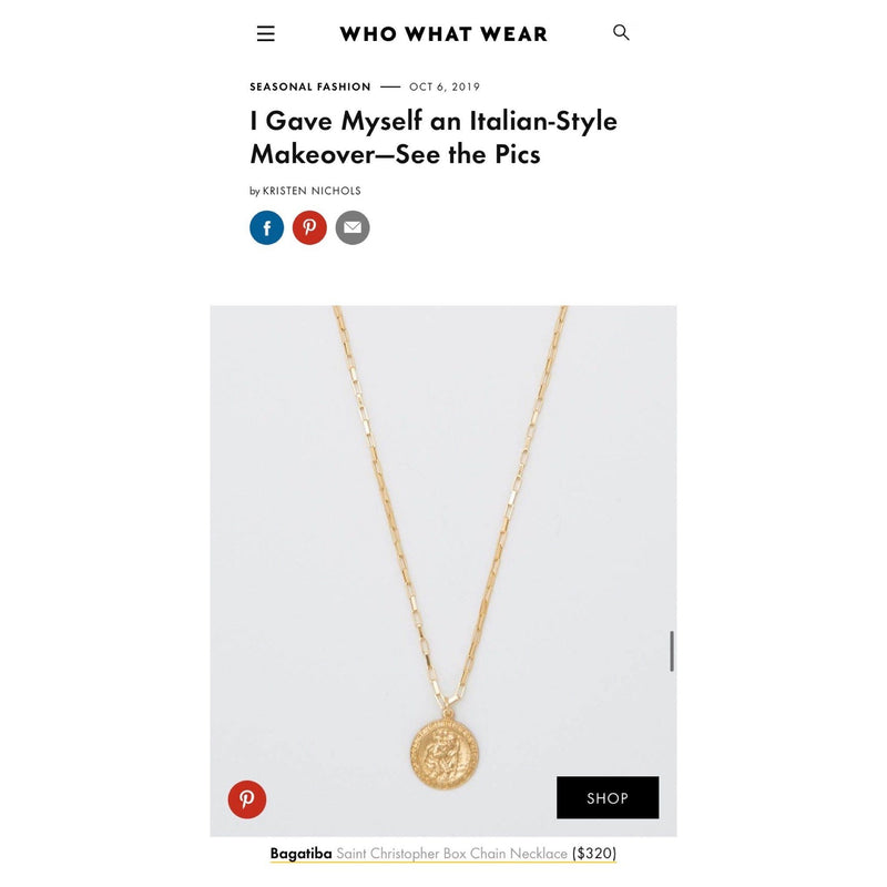 Blog - SAINT CHRISTOPHER BOX CHAIN NECKLACE ON WWW