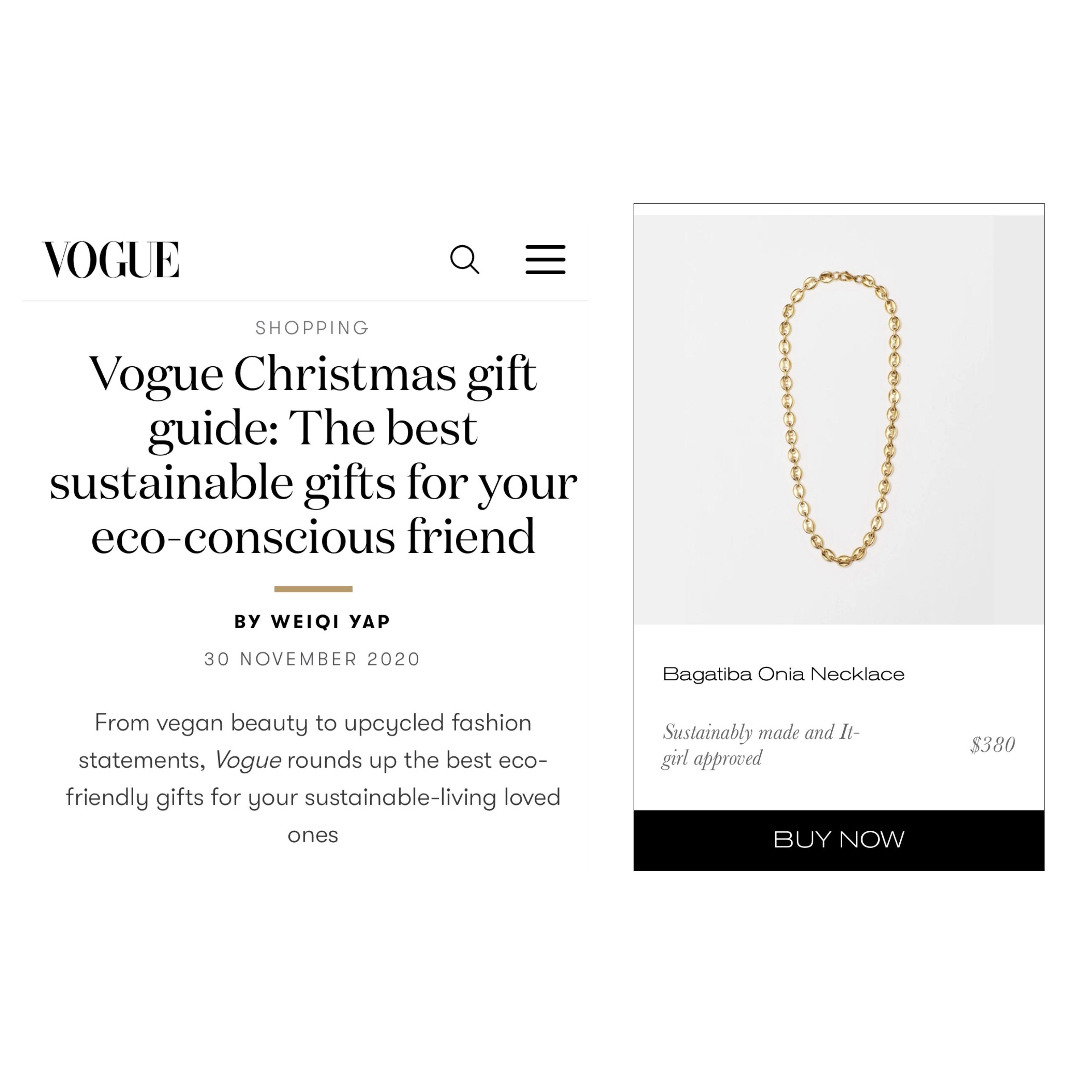 THE ONIA NECKLACE IN VOGUE