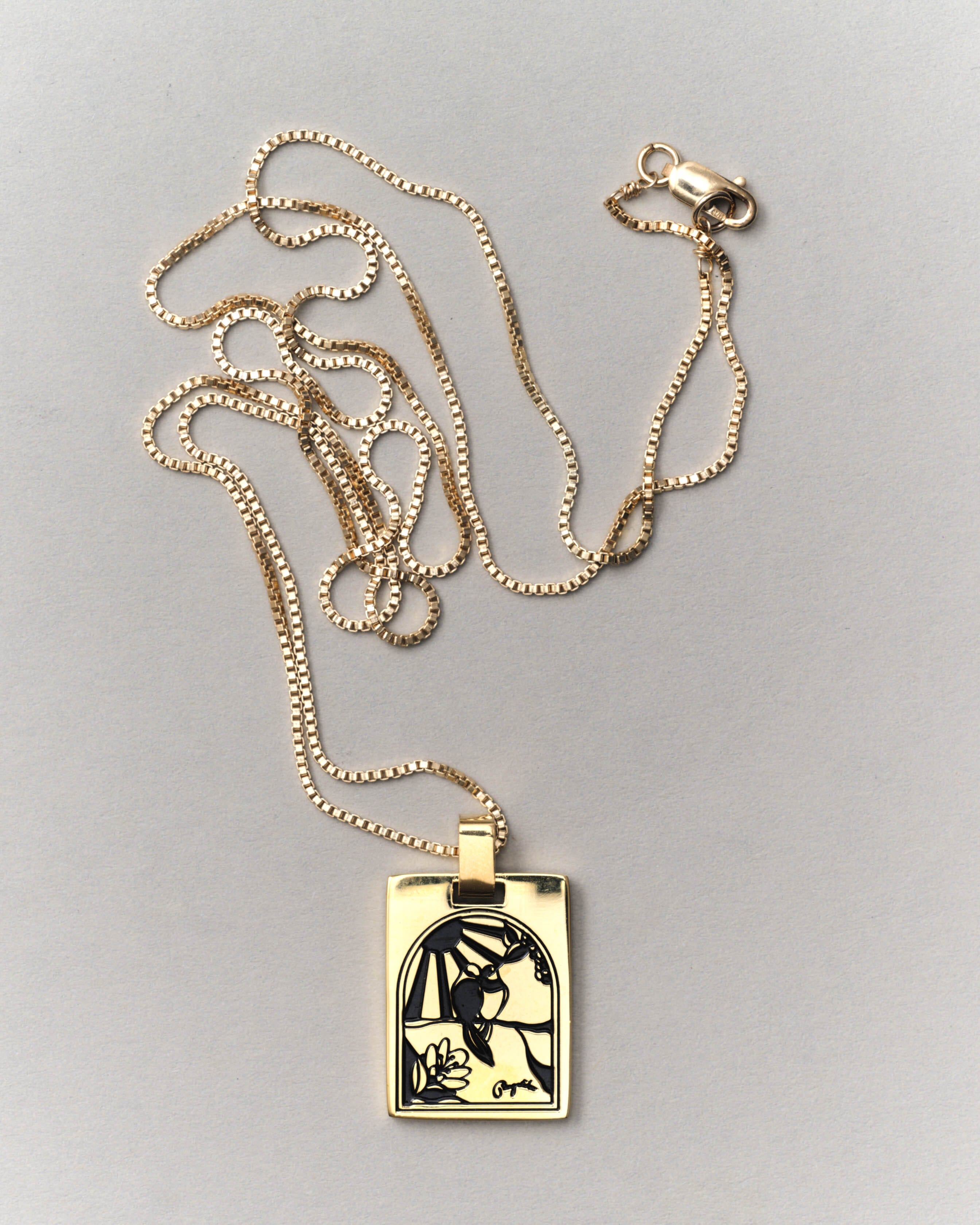 Bagatiba Long Cage Necklace Necklace Bagatiba 