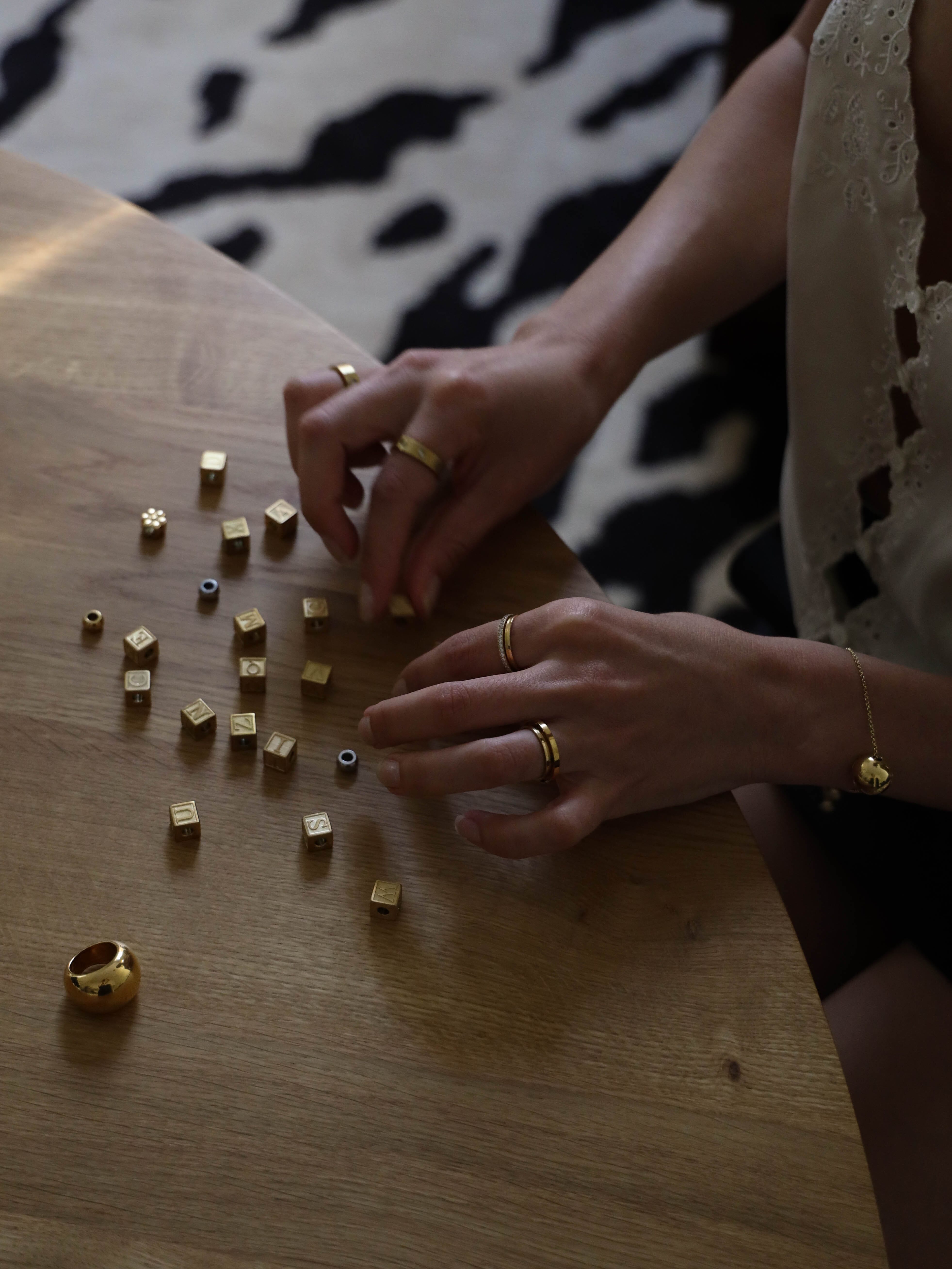 Double Band Ball Ring Ring Bagatiba 