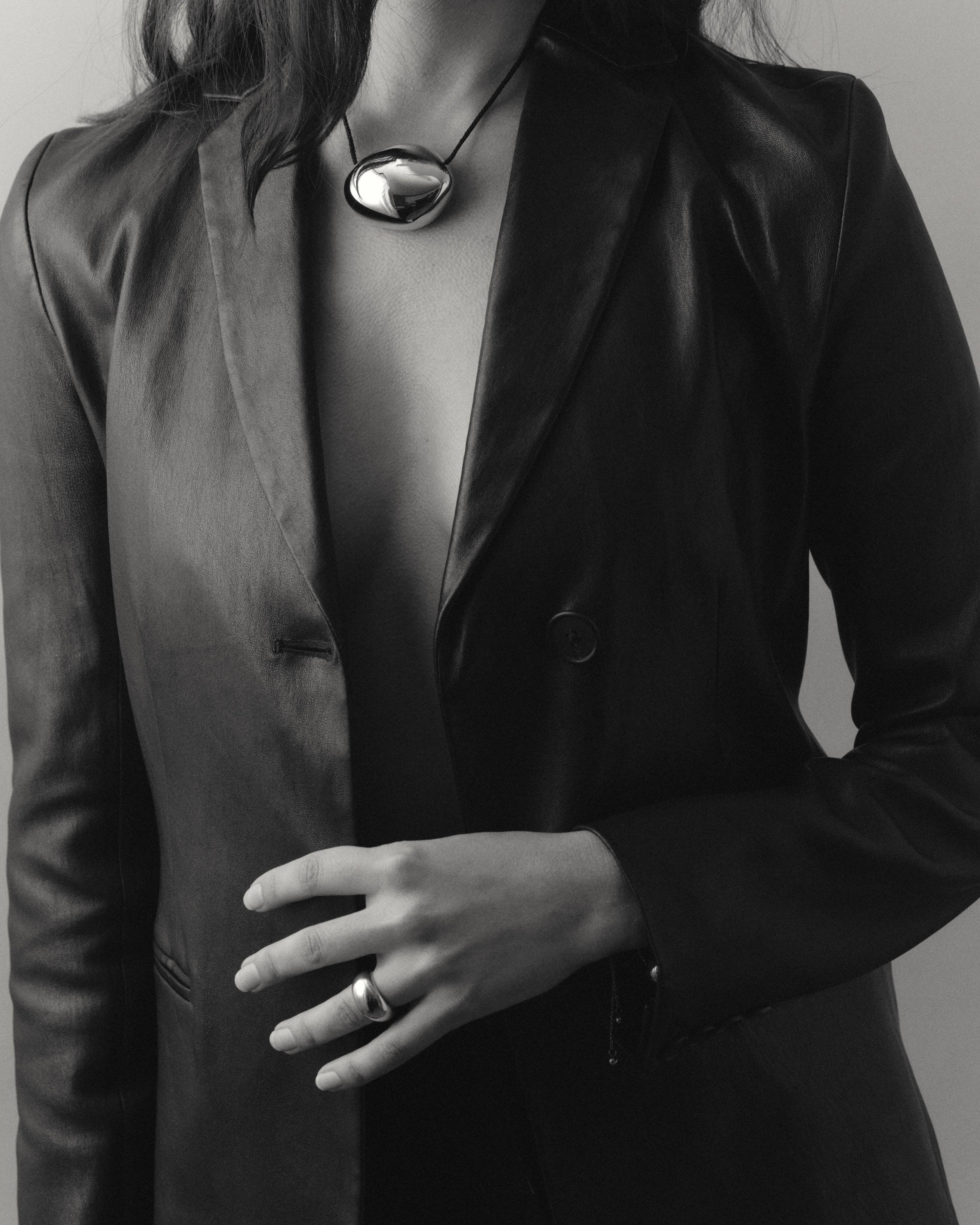 Gold Orb Cord Necklace Necklace bagatiba 