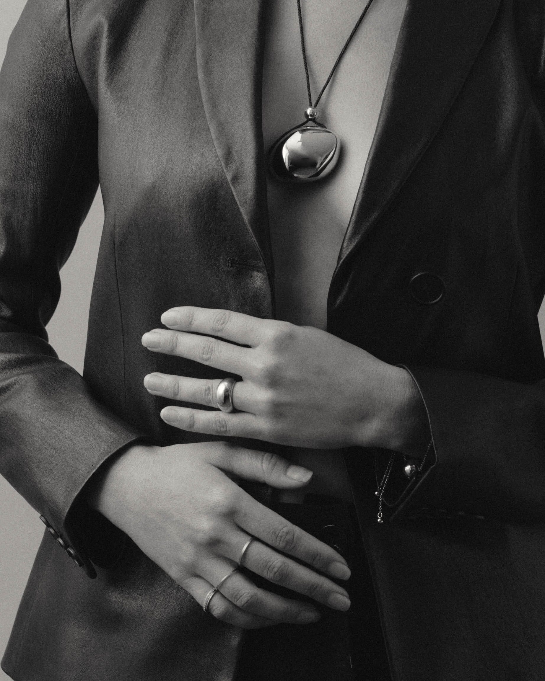 Gold Orb Cord Necklace Necklace bagatiba 