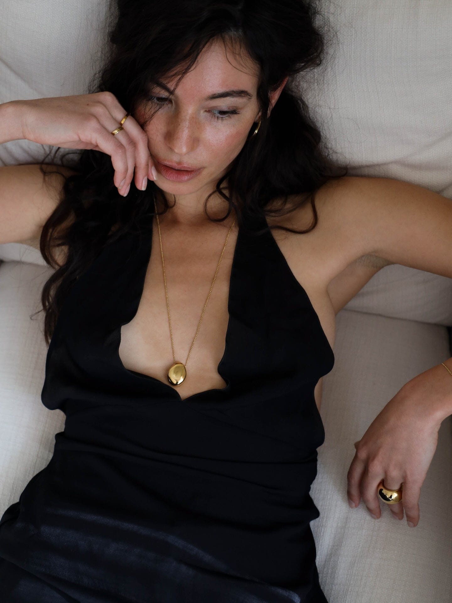 Gold Orb Necklace Necklace bagatiba 