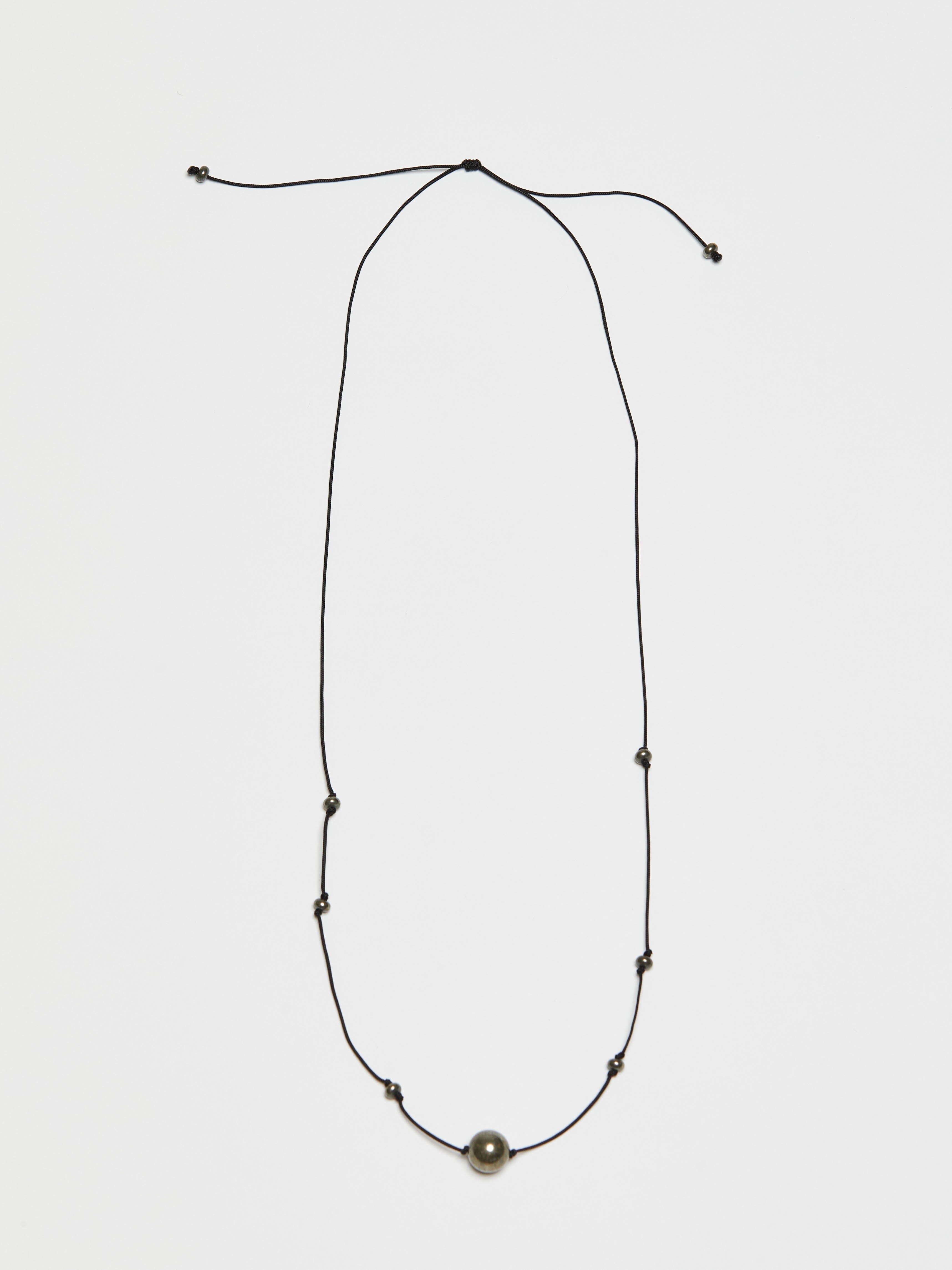 Knotted Pyrite Necklace necklace Bagatiba 