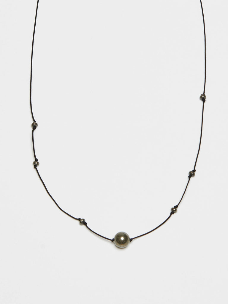 Knotted Pyrite Necklace