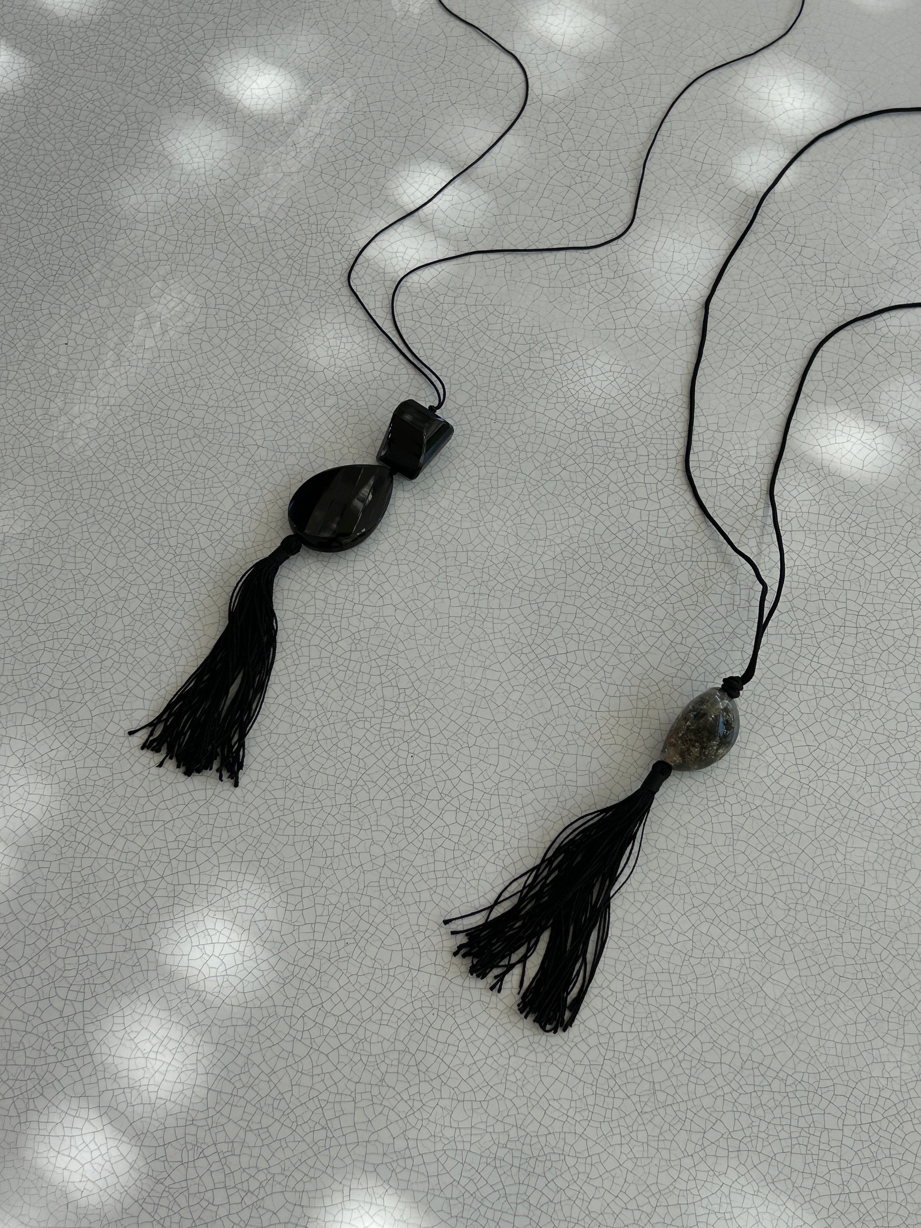 Lodolite Tassel Necklace necklace Bagatiba 