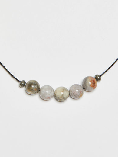 Mini Agate Beaded Necklace