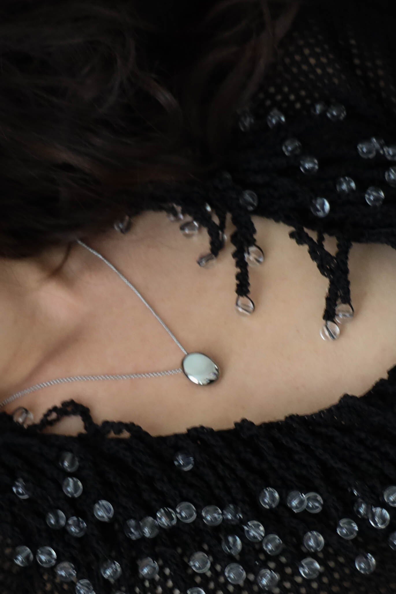 Mini Silver Orb Necklace Necklace Bagatiba 