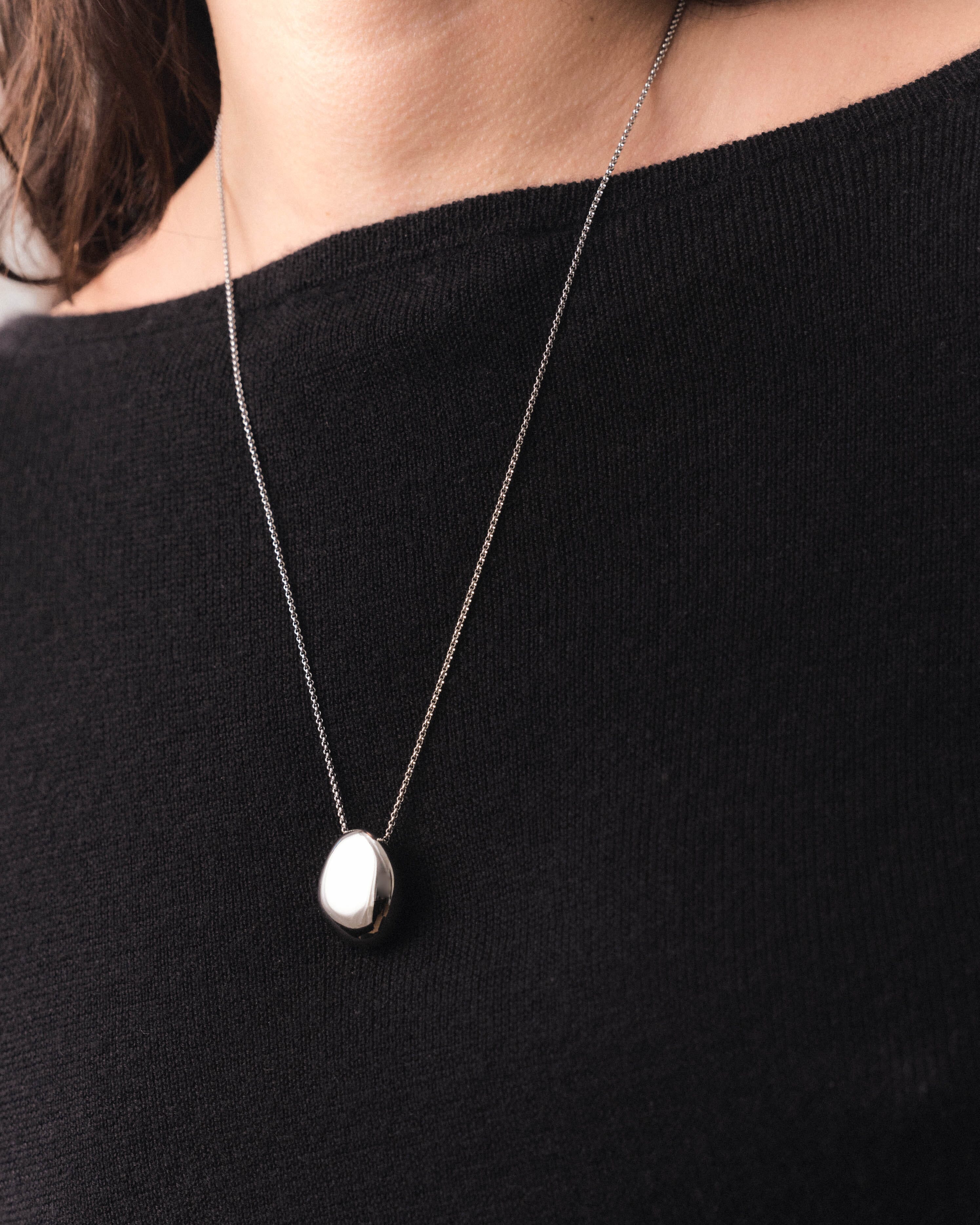 Mini Silver Orb Necklace Necklace Bagatiba 