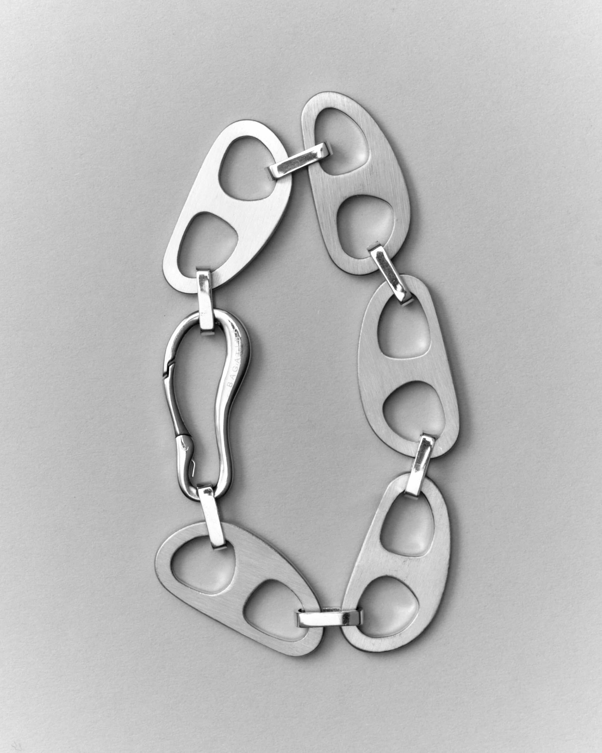 Silver Brushed Tab Bracelet Bracelet bagatiba 