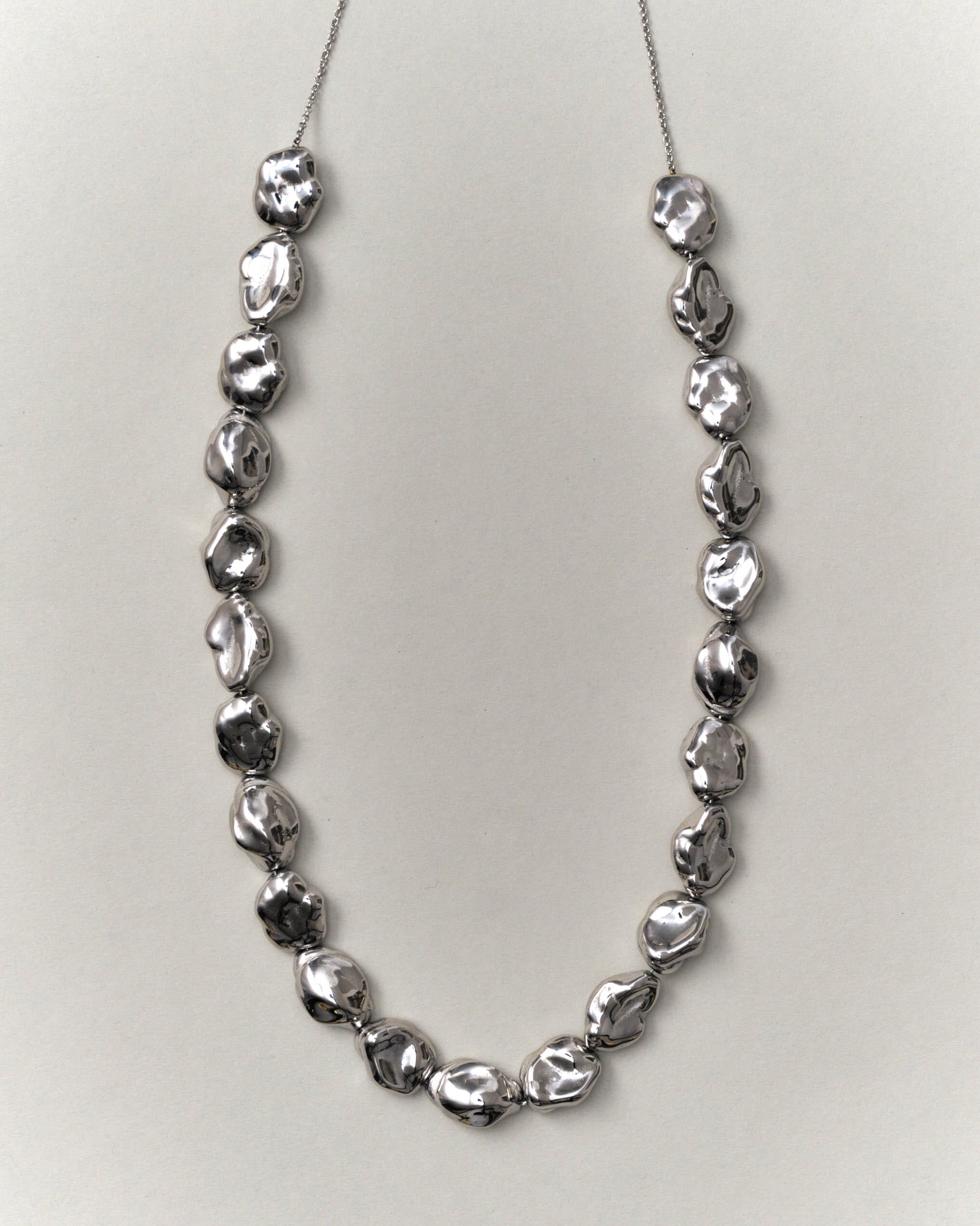 Silver Pearl Necklace Necklace bagatiba 