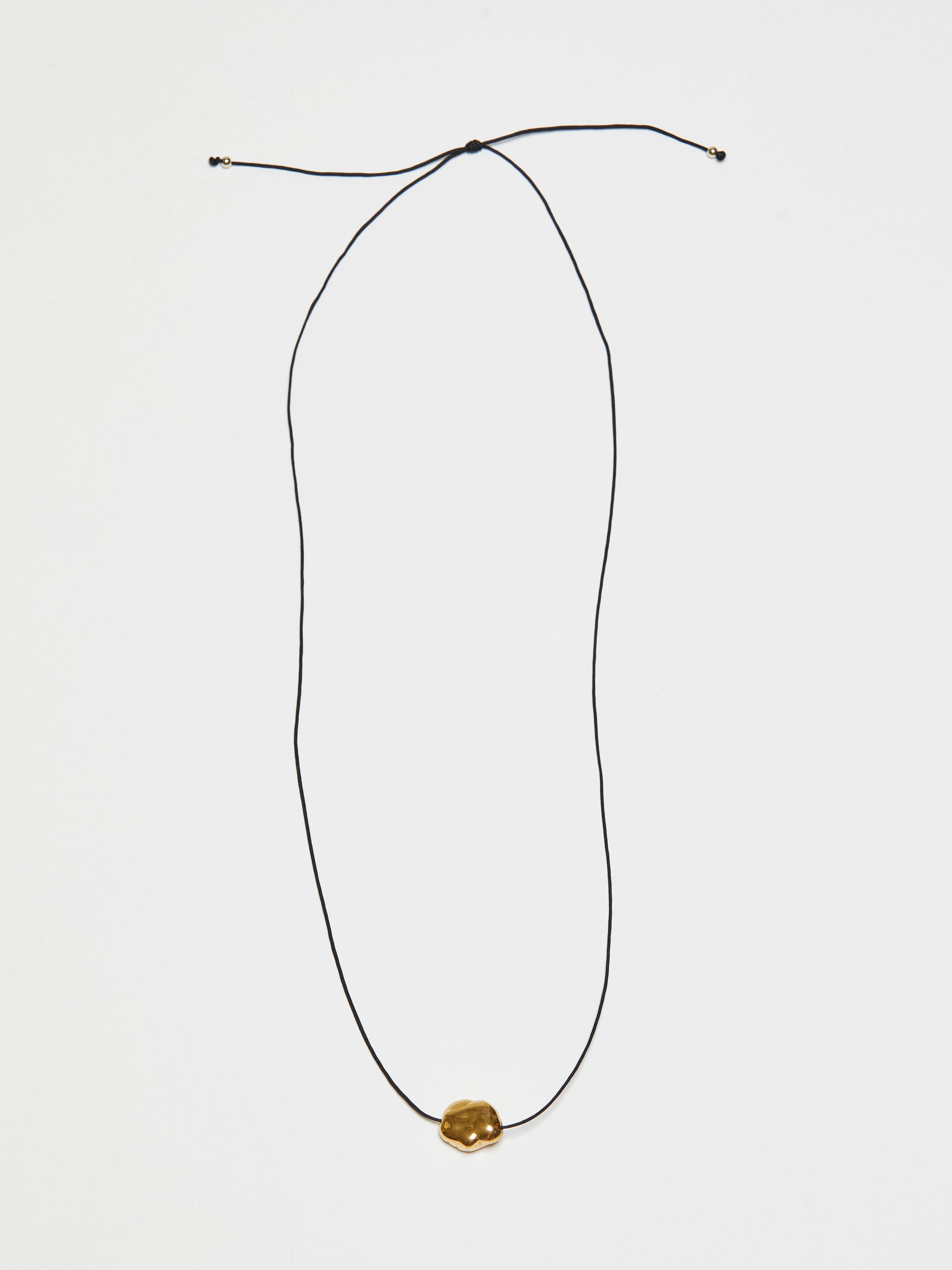 Single Gold Pearl Necklace necklace Bagatiba 