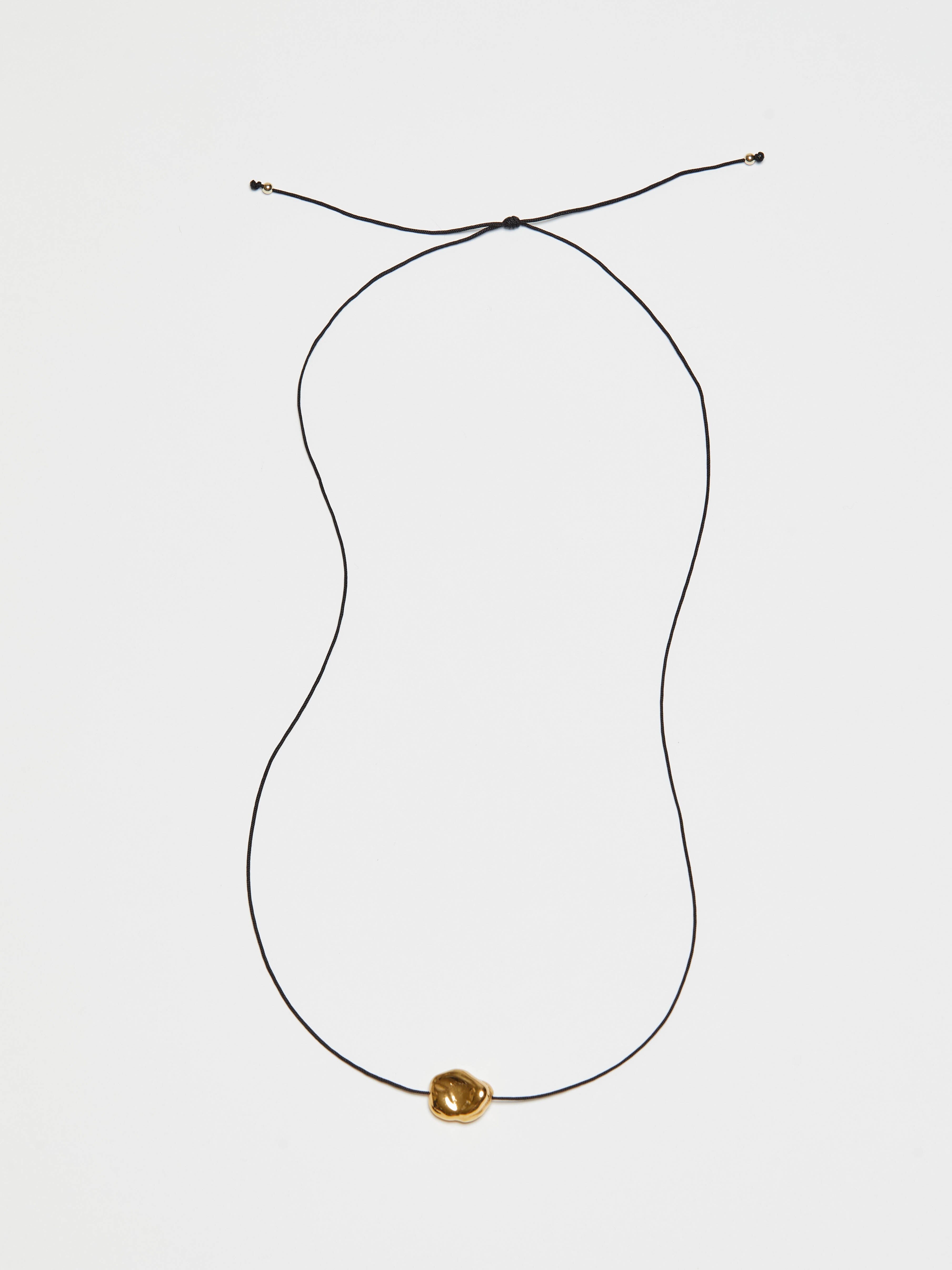 Single Gold Pearl Necklace necklace Bagatiba 