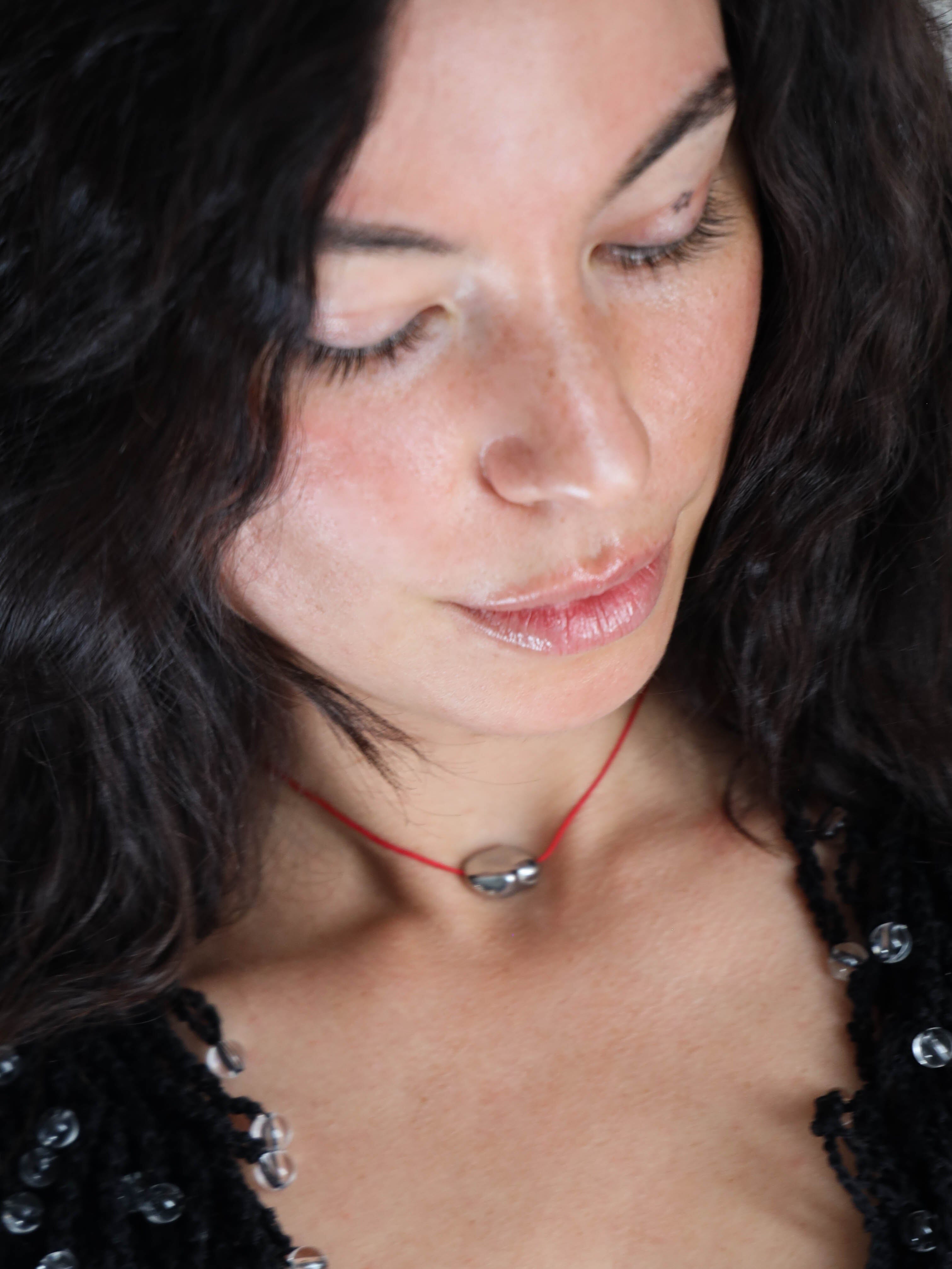 Single Silver Pearl Necklace necklace Bagatiba 