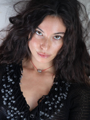 Single Silver Pearl Necklace - rollover