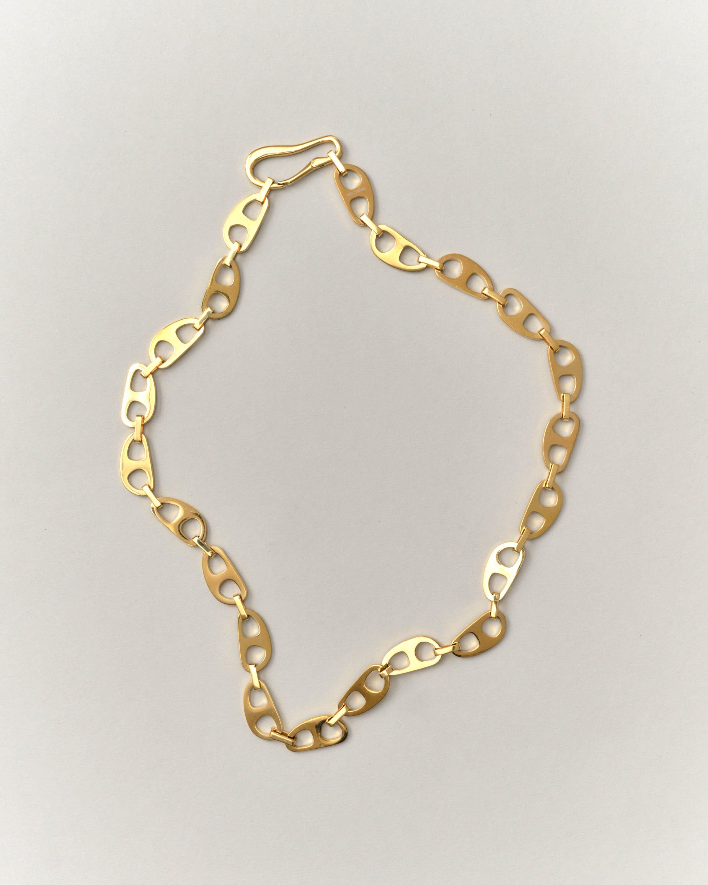 Small Gold Tab Necklace Necklace bagatiba 