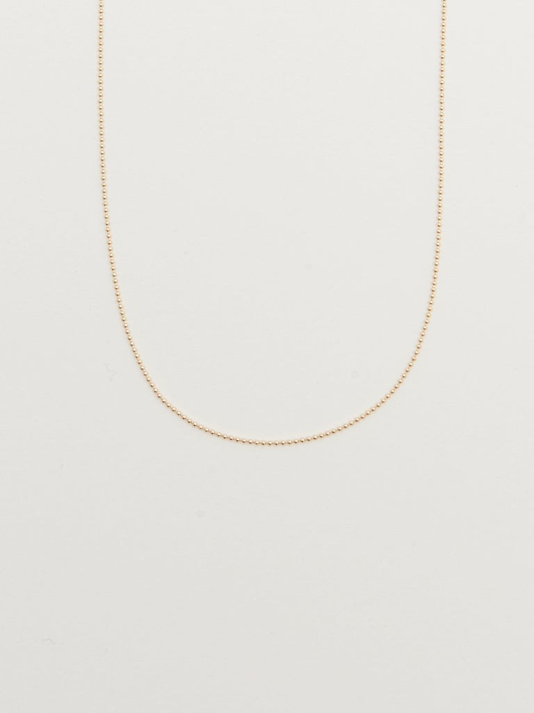 14K 16" Ball Necklace