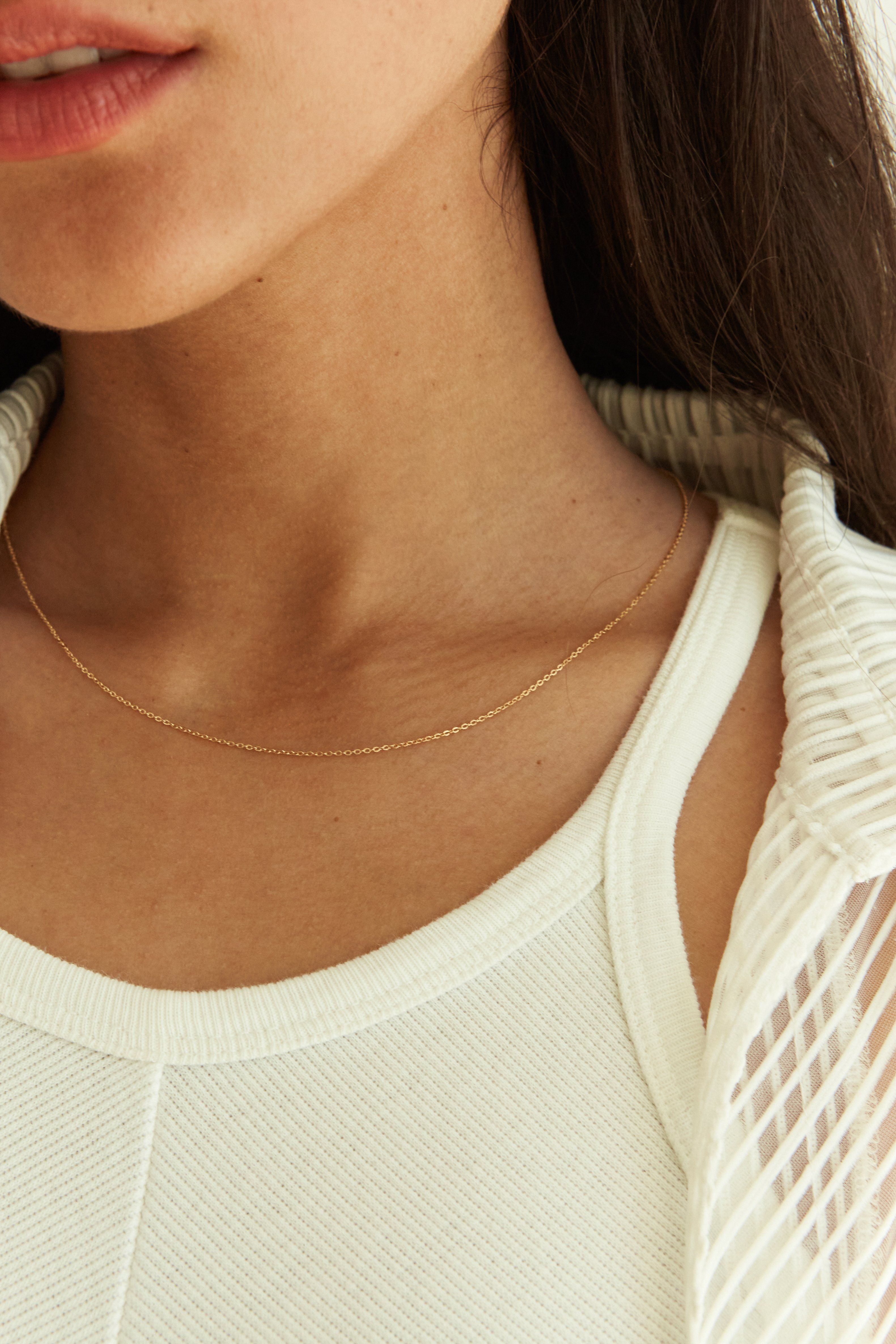 14K 16" Simple Necklace Necklace bagatiba 