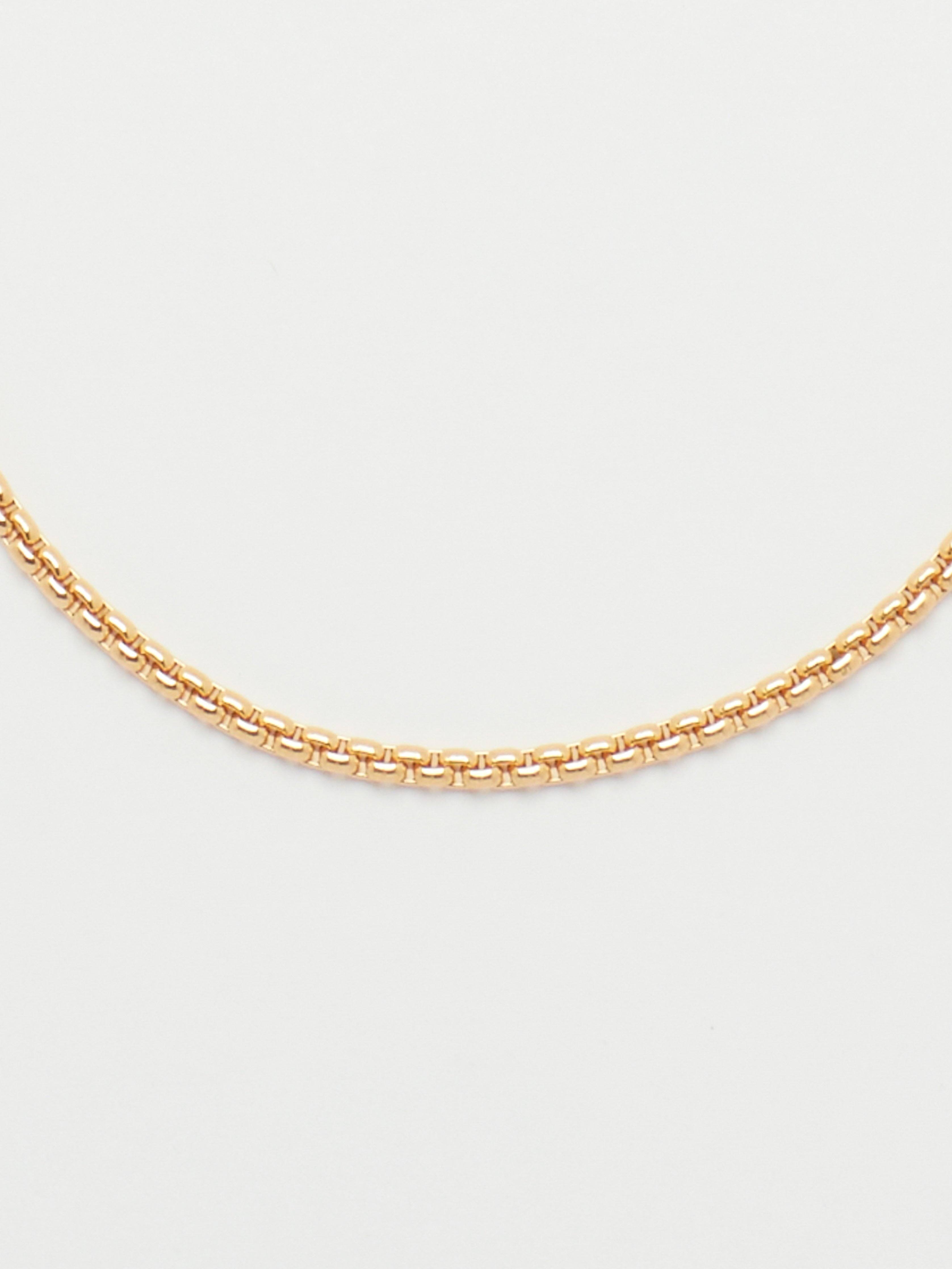  Close up flat lay 16" Snake Chain Necklace bagatiba 