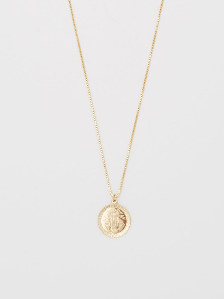 22" Pray For Mary Square Necklace