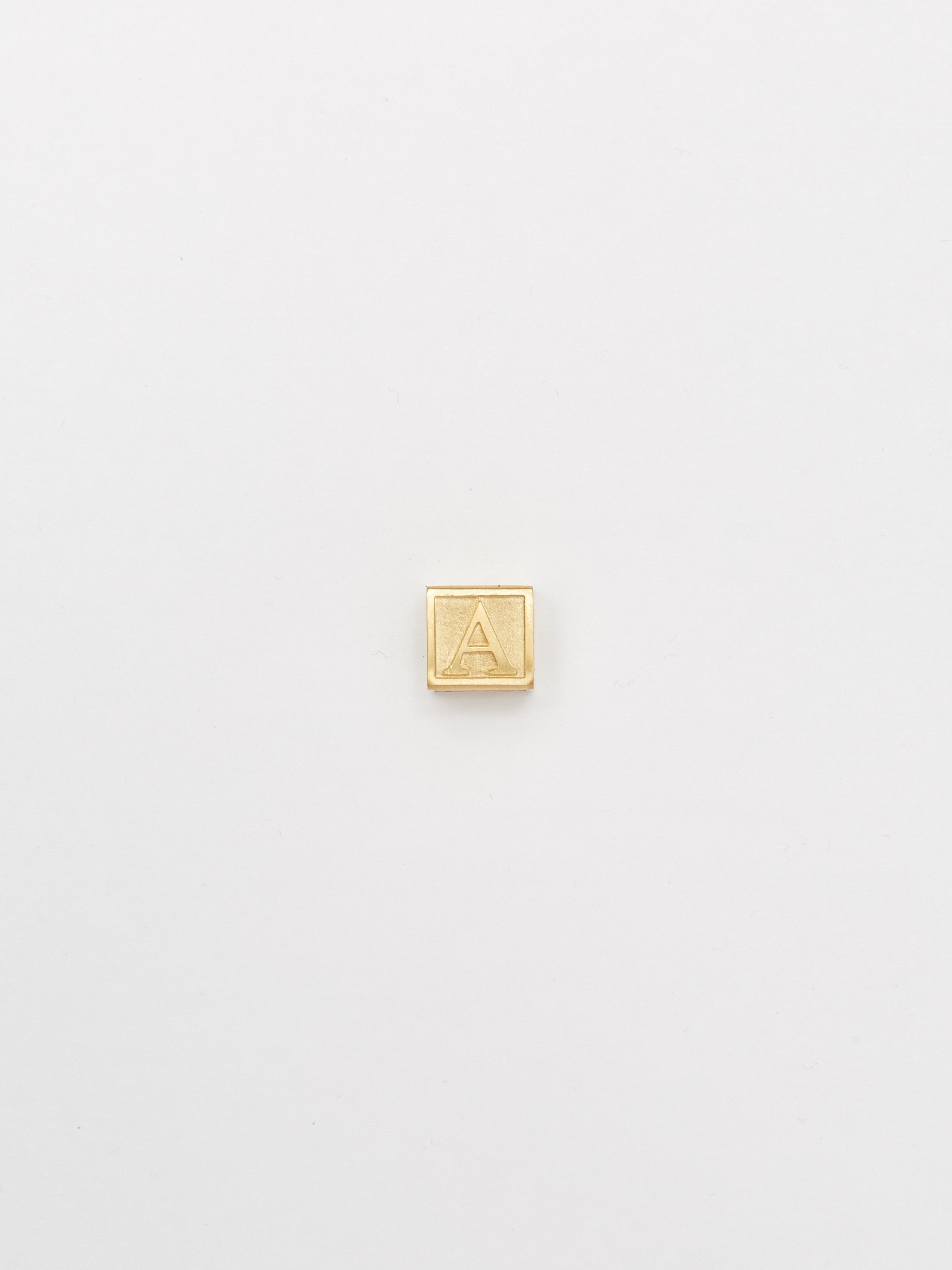 Full view flat lay of "A" Letter Block letter Bagatiba 