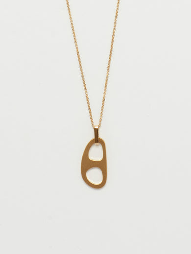 Adjustable Gold Tab Necklace