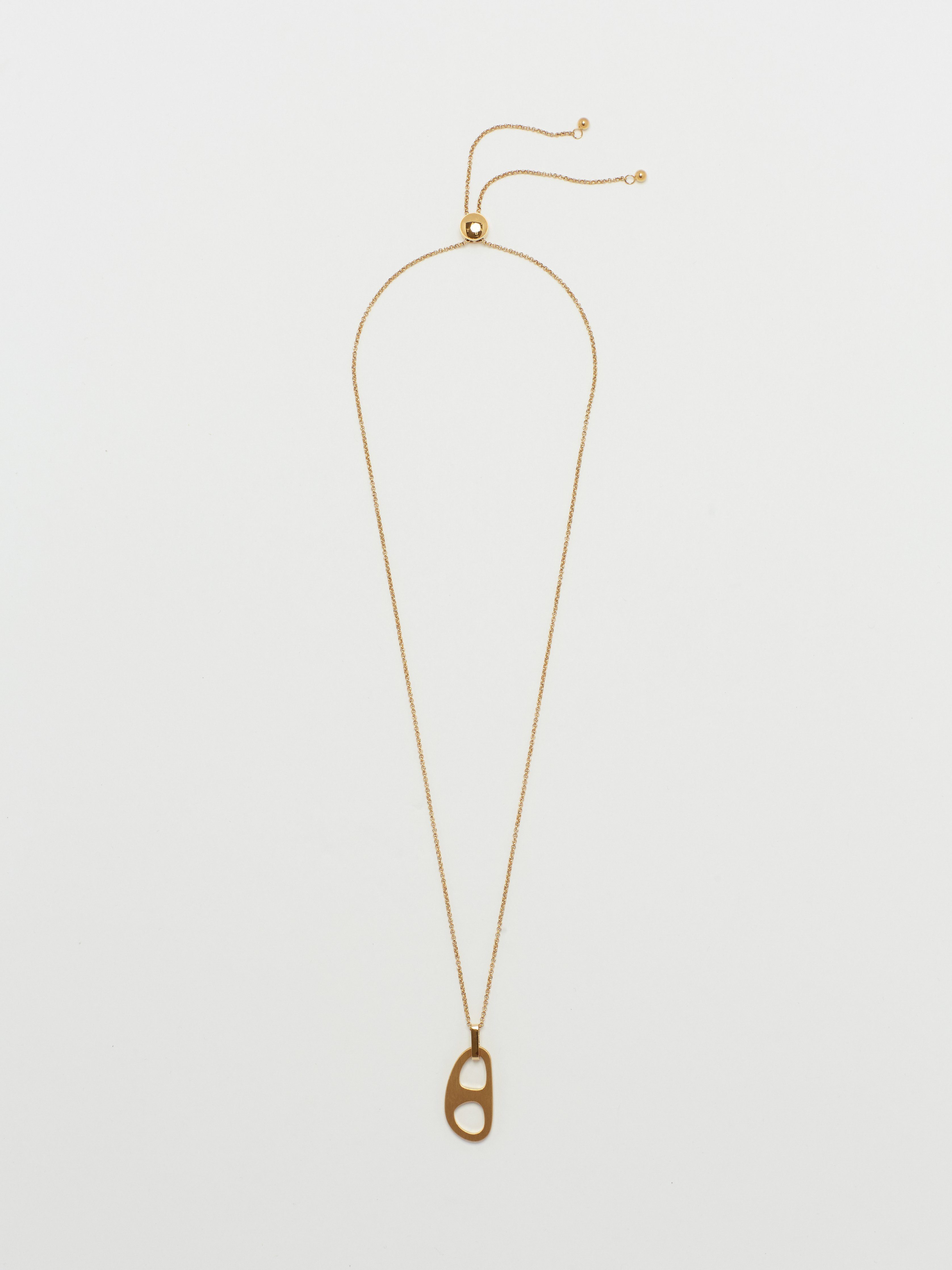 Full view flat lay of Adjustable Gold Tab Necklace Necklace bagatiba 