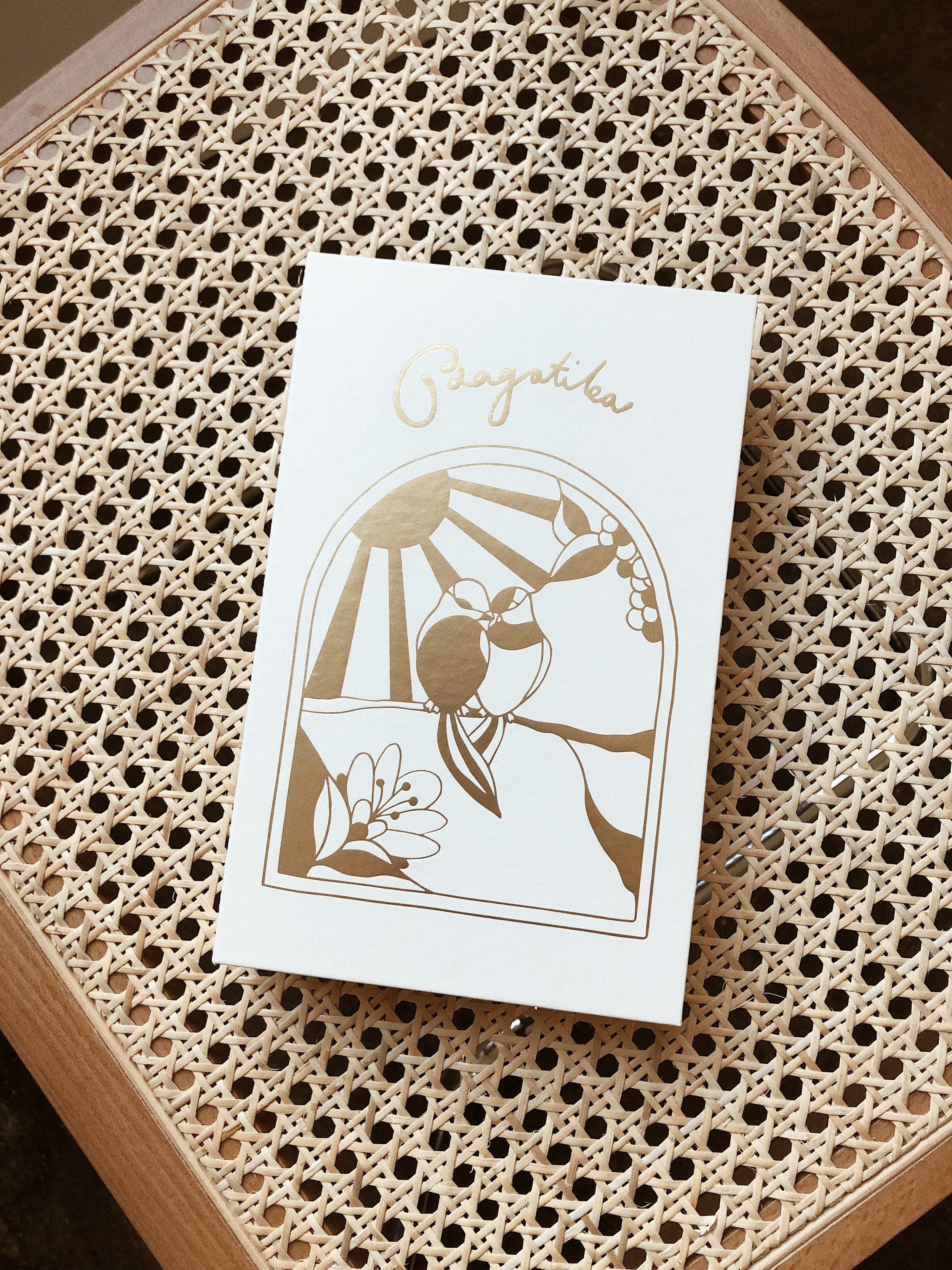 Front view of Bagatiba Book Box on chair  Bagatiba 