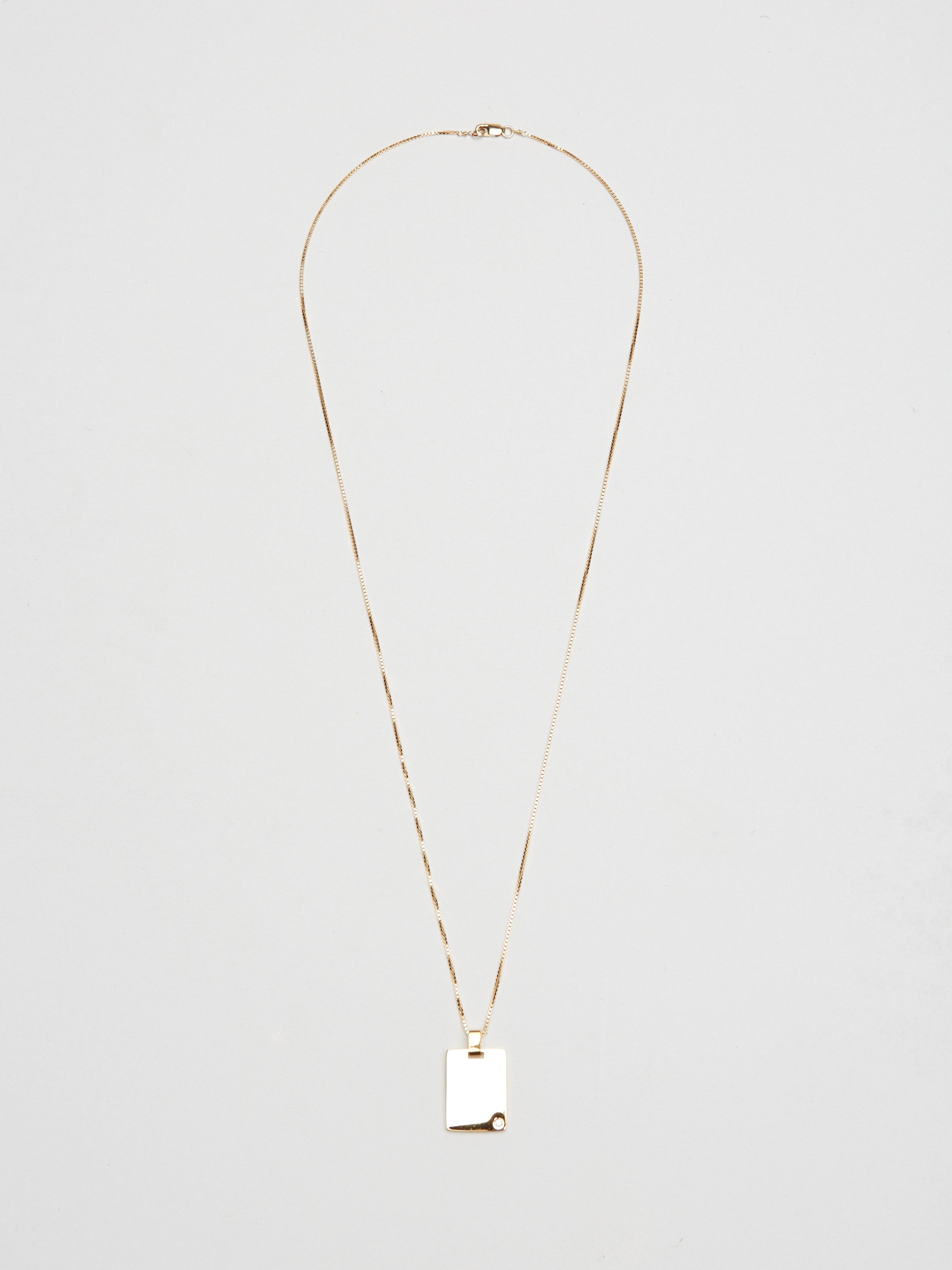 Full view flat lay of Bagatiba Long Cage Necklace reverse side  Bagatiba 