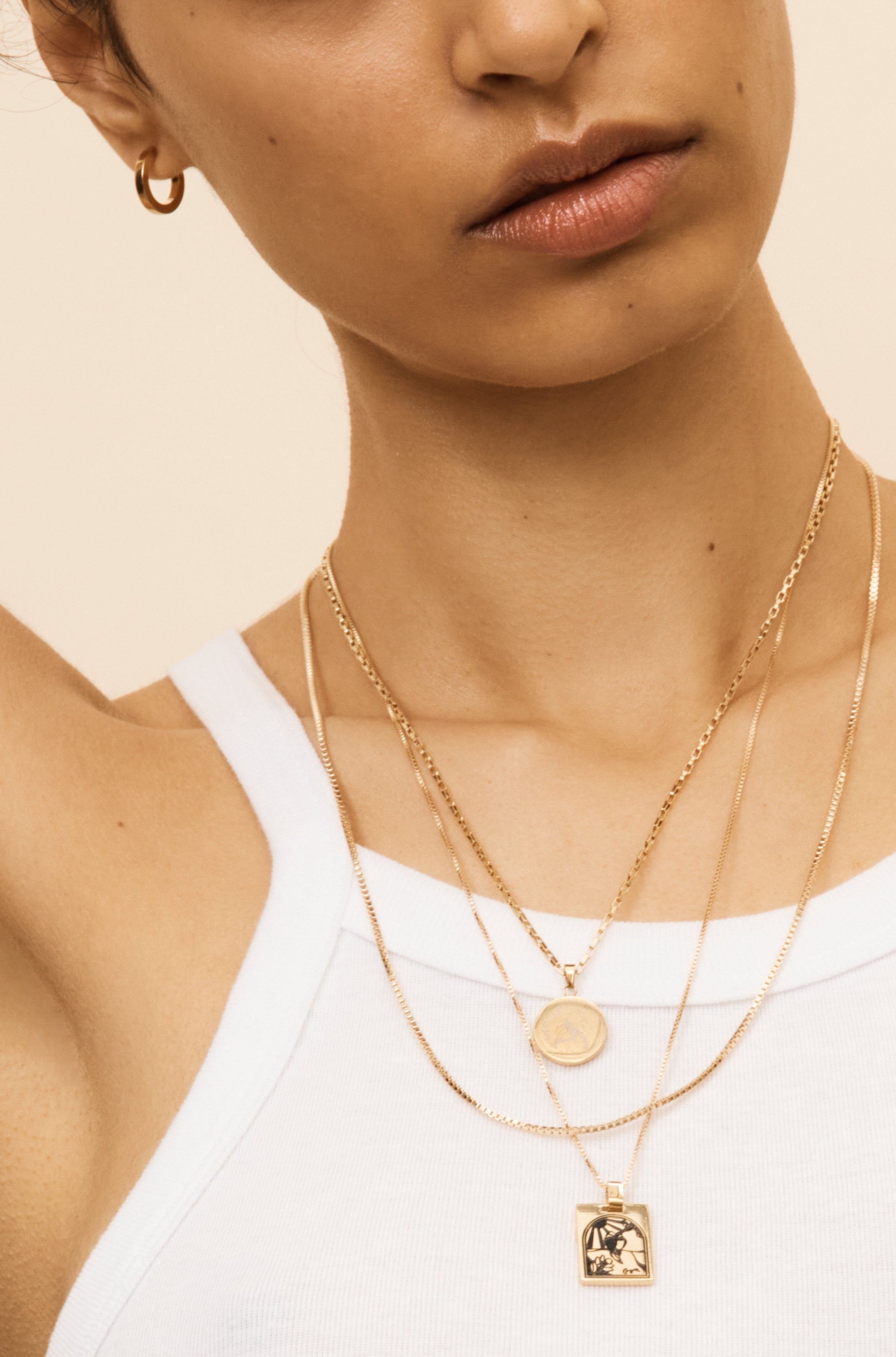 Bagatiba Long Cage Necklace Necklace Bagatiba 