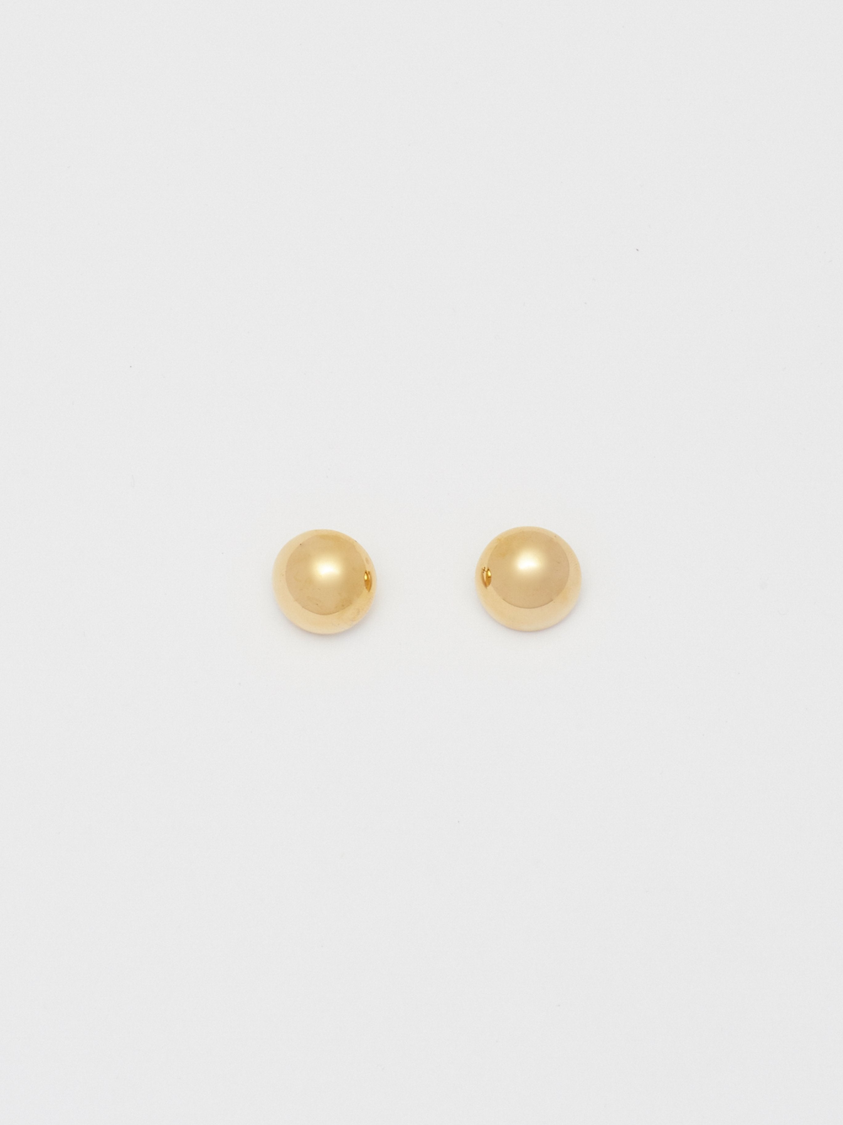 Full view flat lay of Button Studs Earrings Bagatiba 