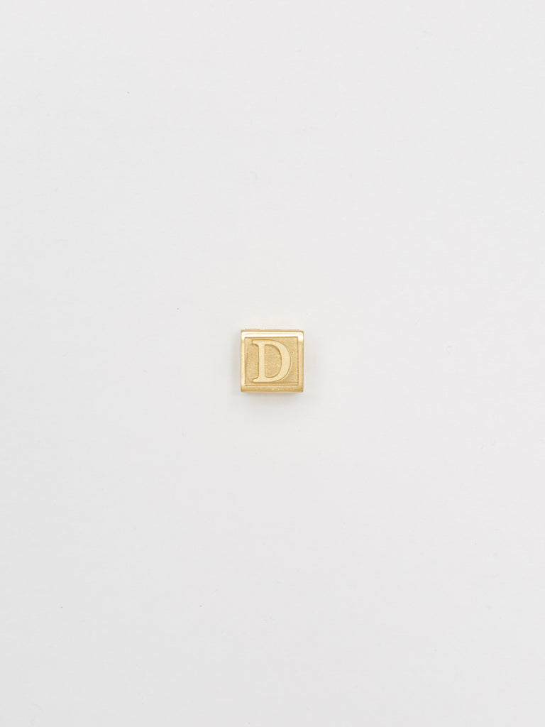 Full view flat lay of "D" Letter Block letters Bagatiba 