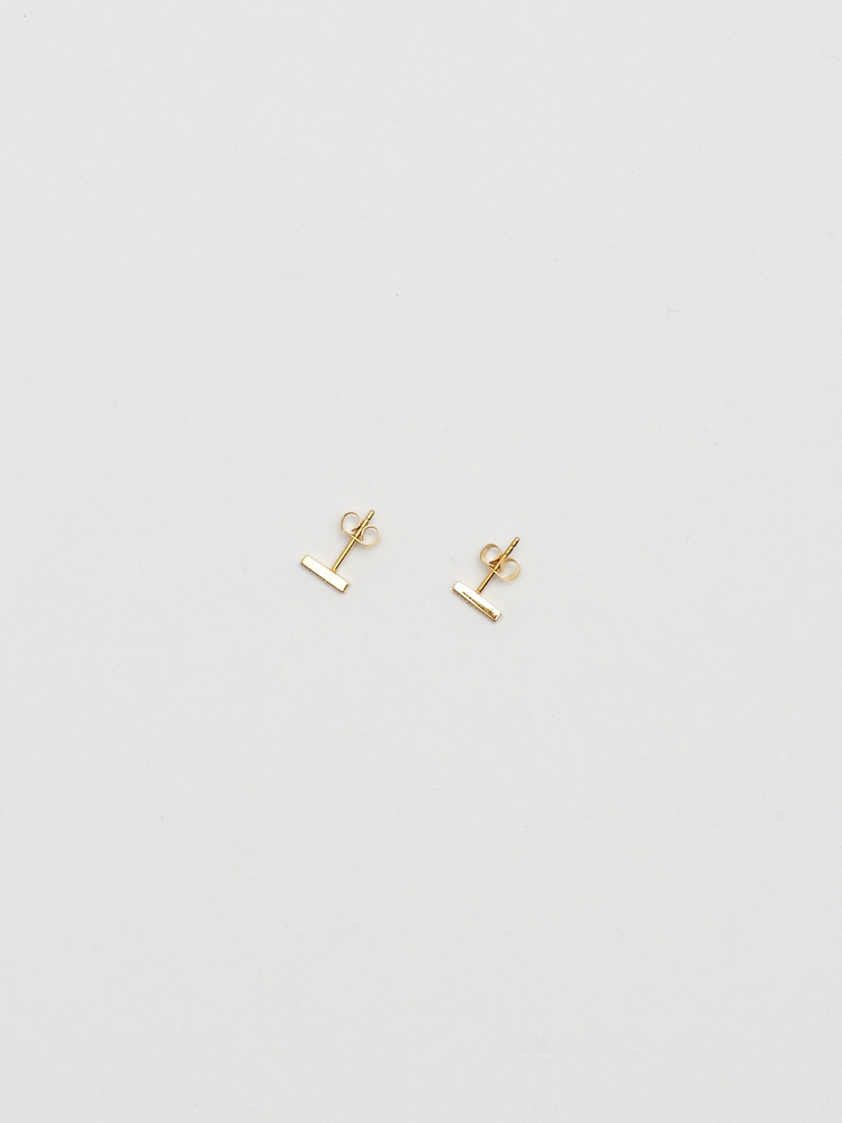 Diamond Bar Studs Earrings Bagatiba 