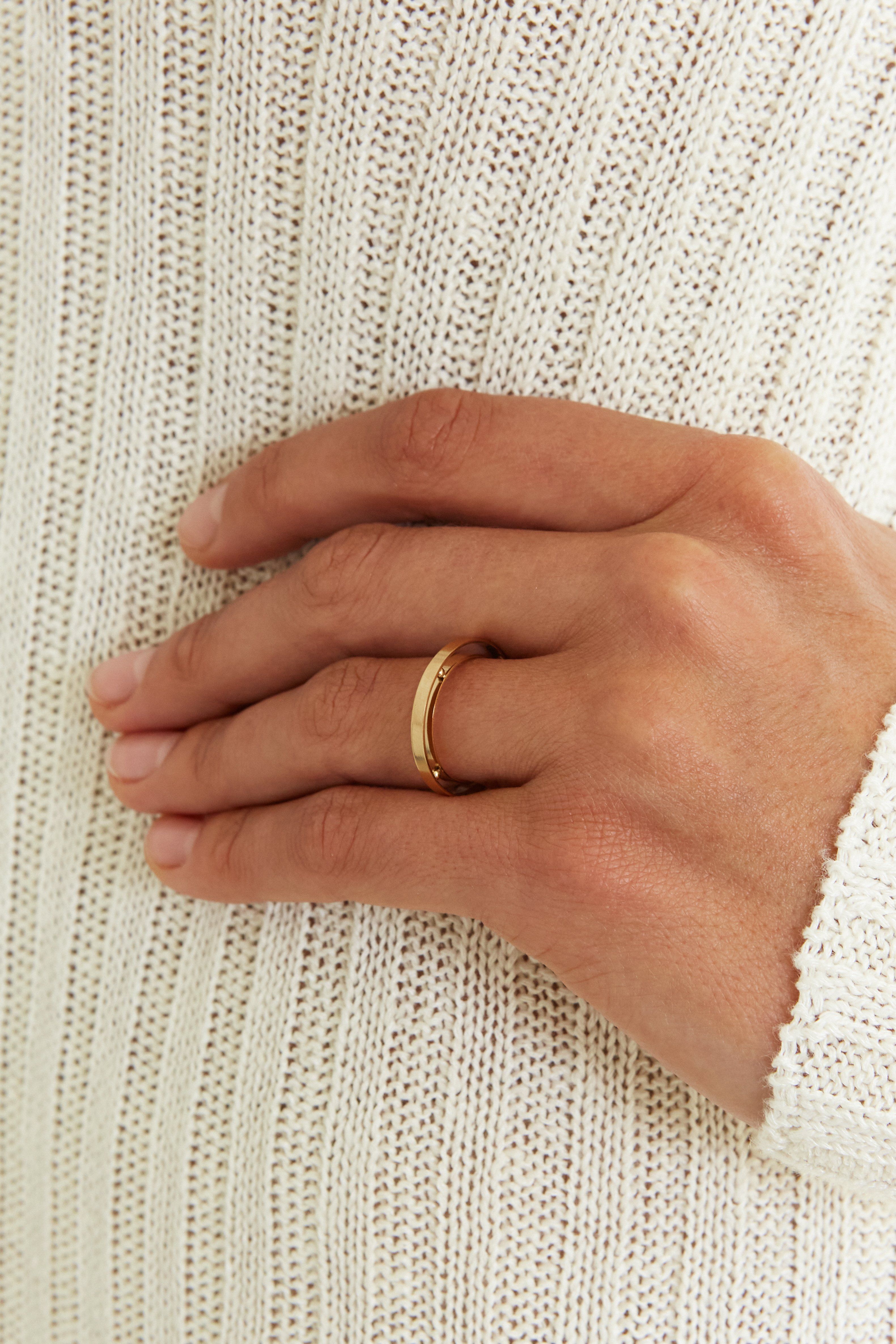 Double Band Ball Ring Ring Bagatiba 