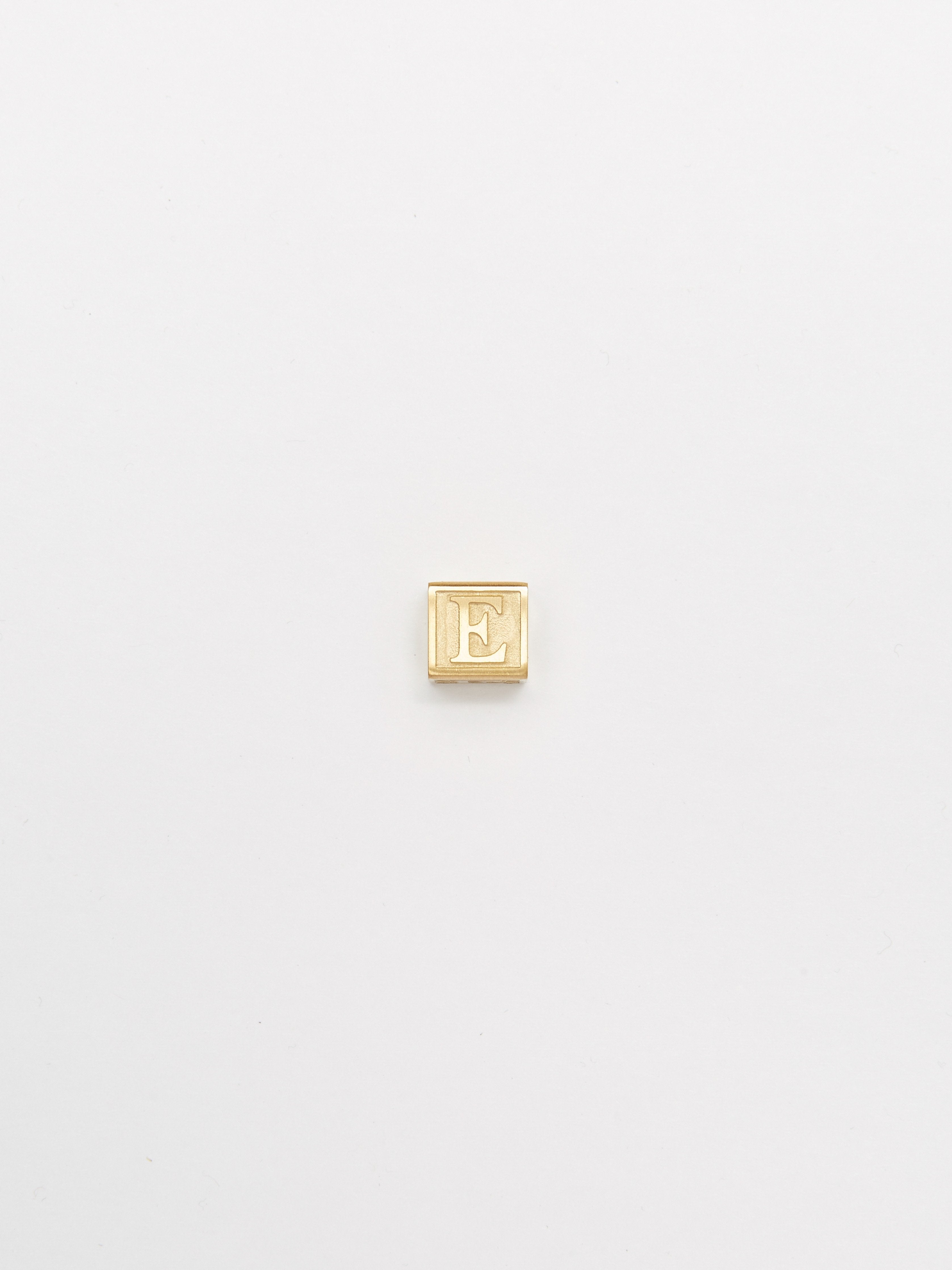 Full view flat lay of "E" Letter Block letters Bagatiba 