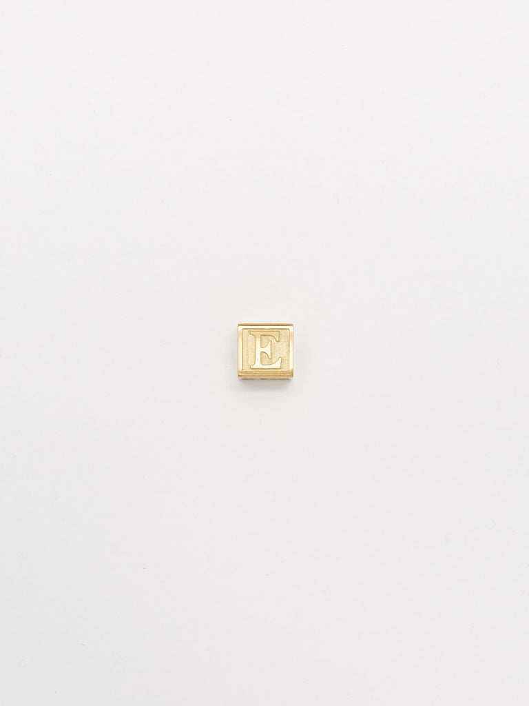 "E" Letter Block