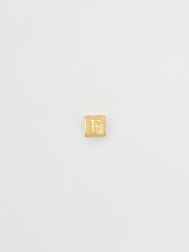 "F" Letter Block
