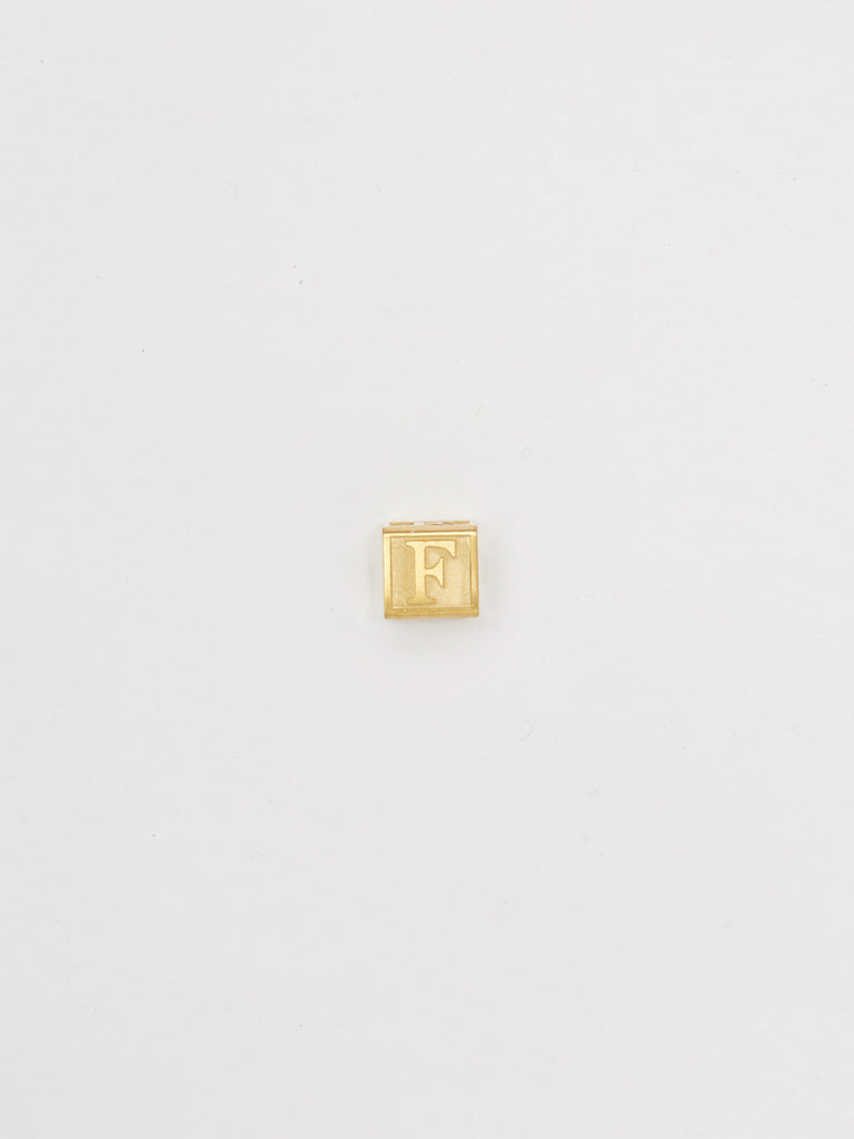 "F" Letter Block