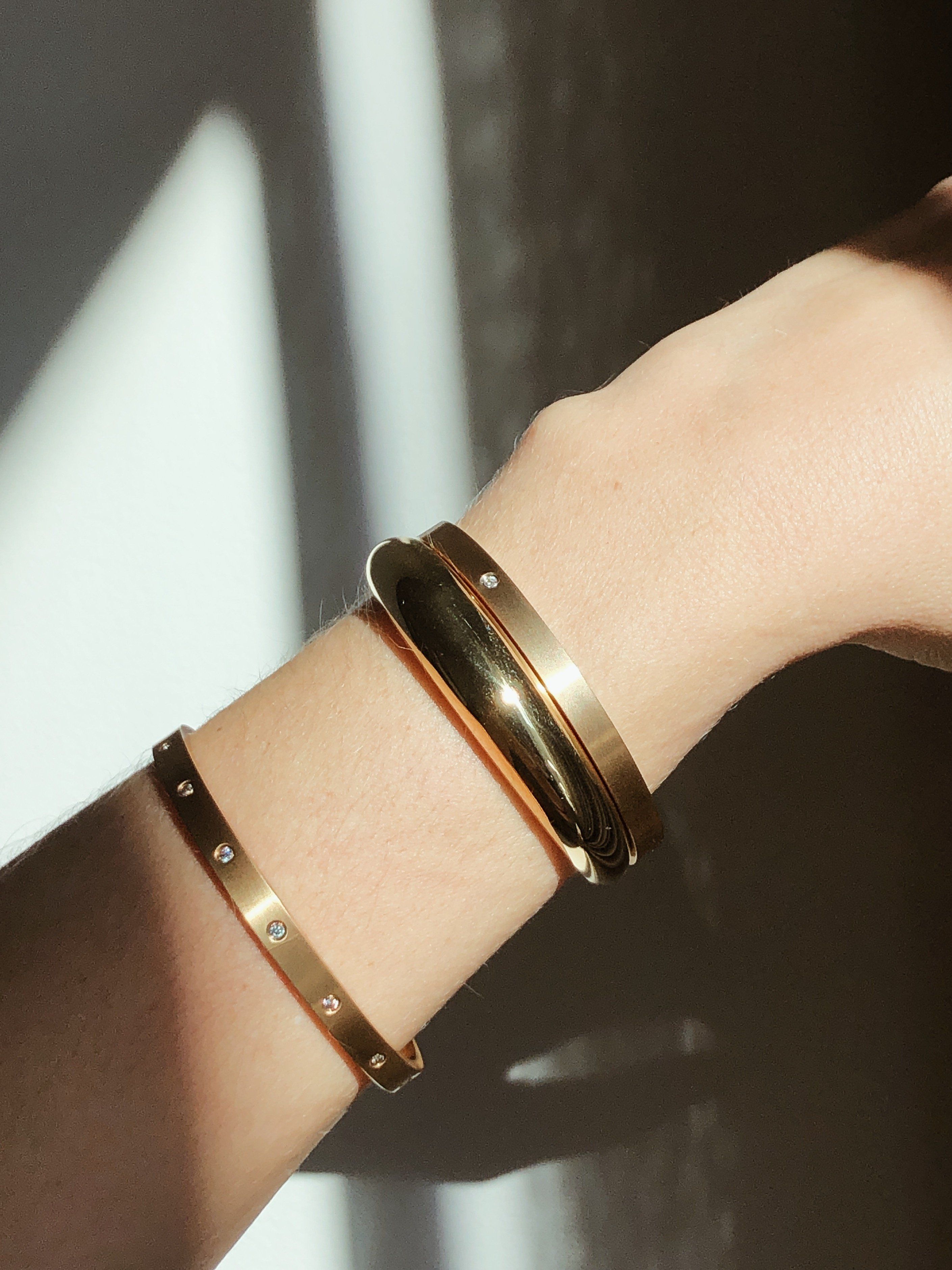 Gemma Diamond Cuff Bracelet bagatiba 