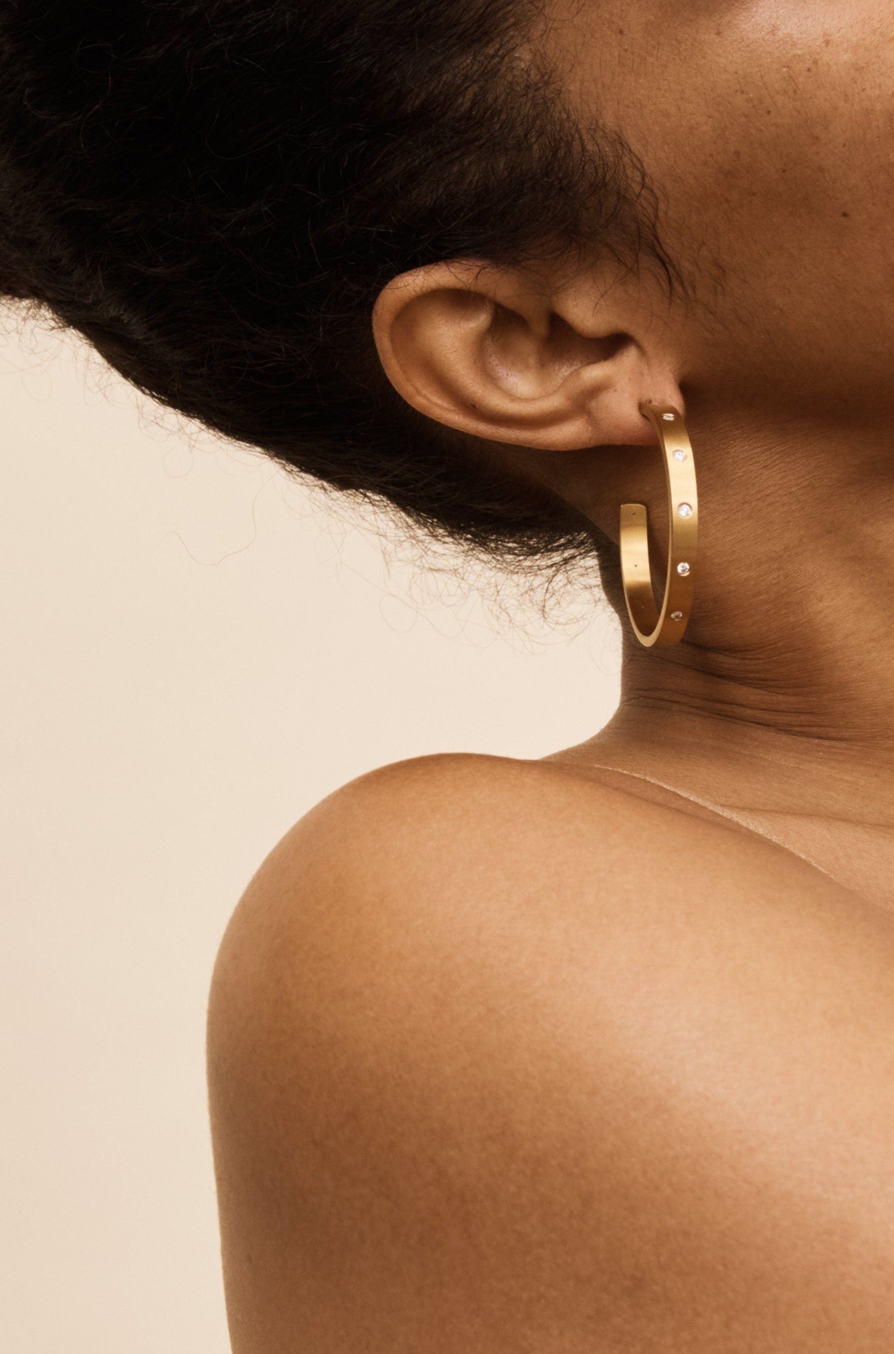 Gemma Diamond Hoops Earrings bagatiba 