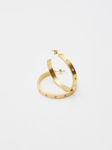Gemma Diamond Hoops