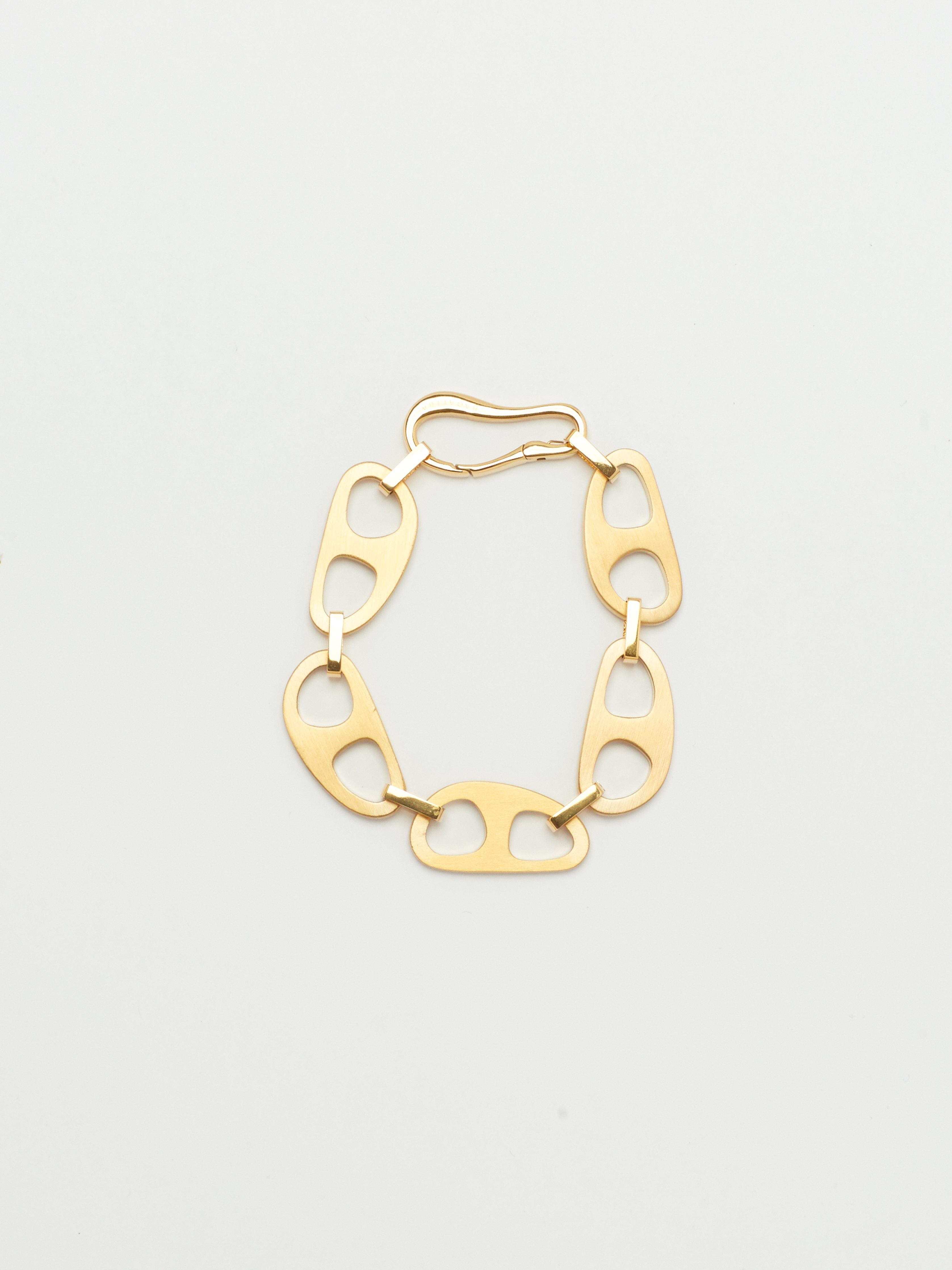Full view flat lay of Gold Brushed Tab Bracelet Bracelet bagatiba 