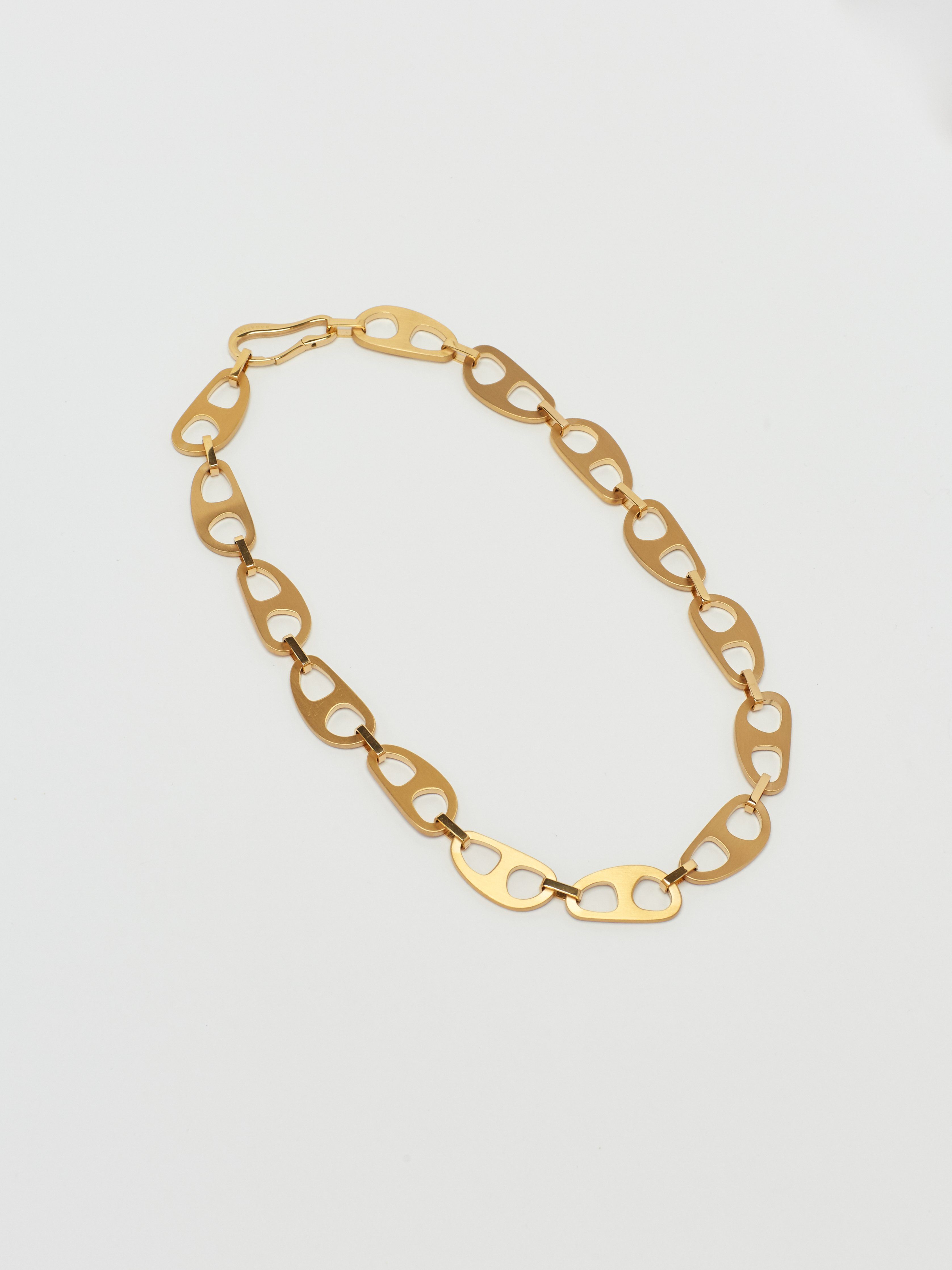 Gold Brushed Tab Necklace Necklace bagatiba 