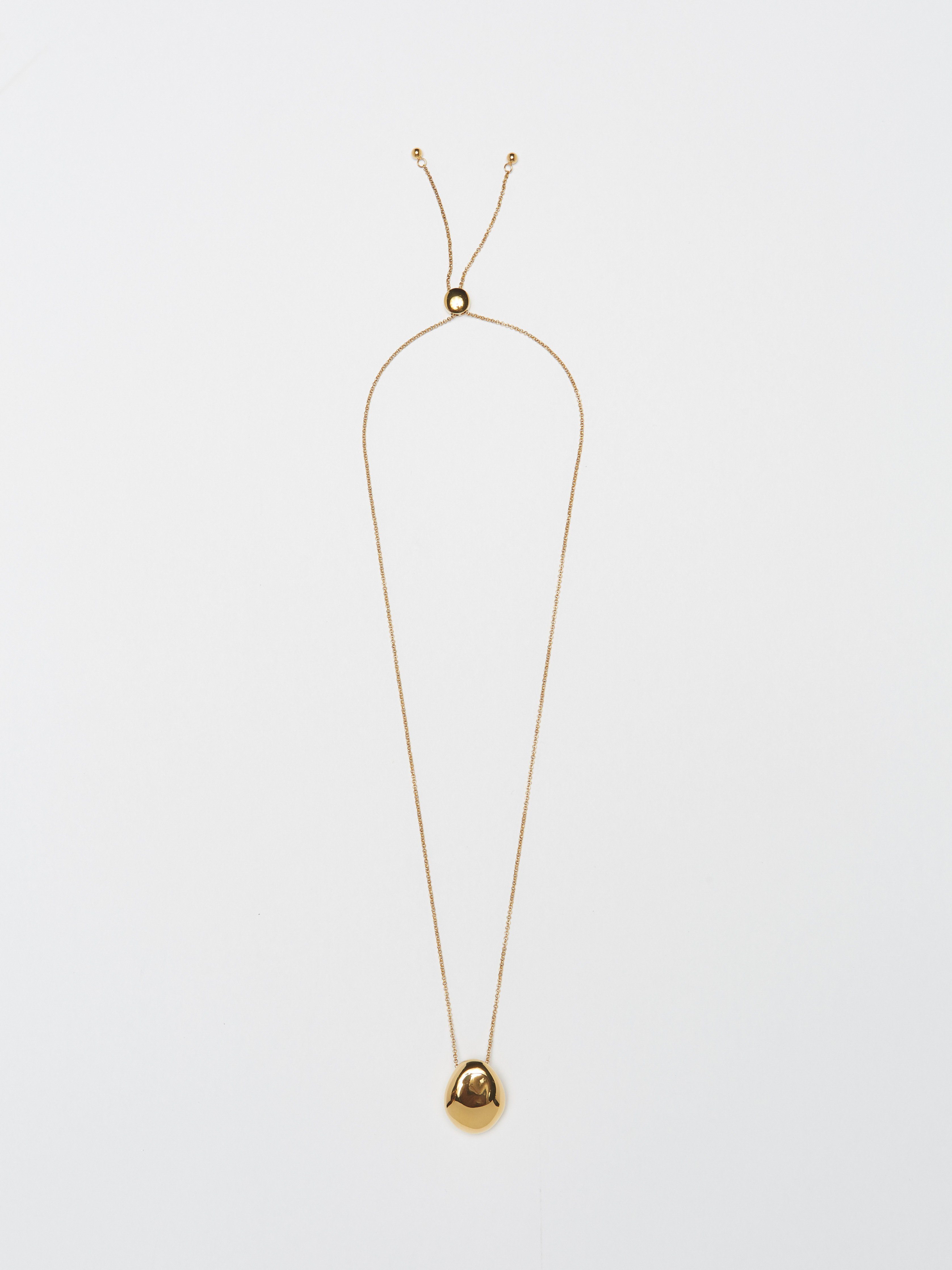 Full view flat lay of Gold Orb Necklace Necklace bagatiba 