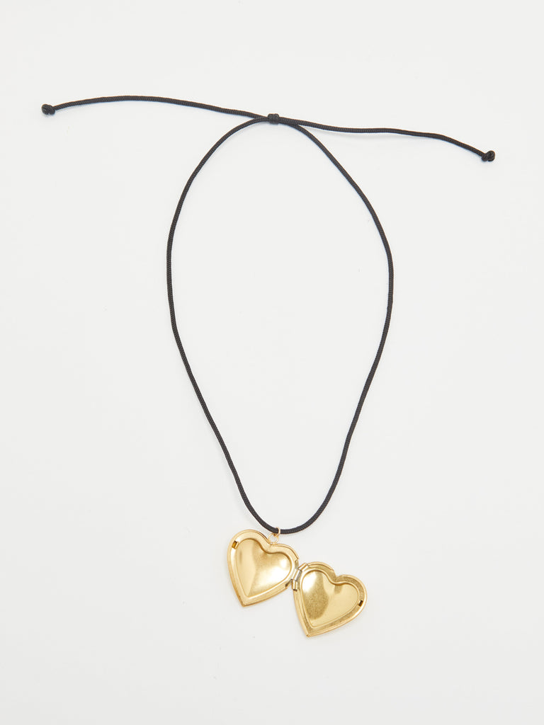 Heart Locket Necklace necklace Bagatiba open