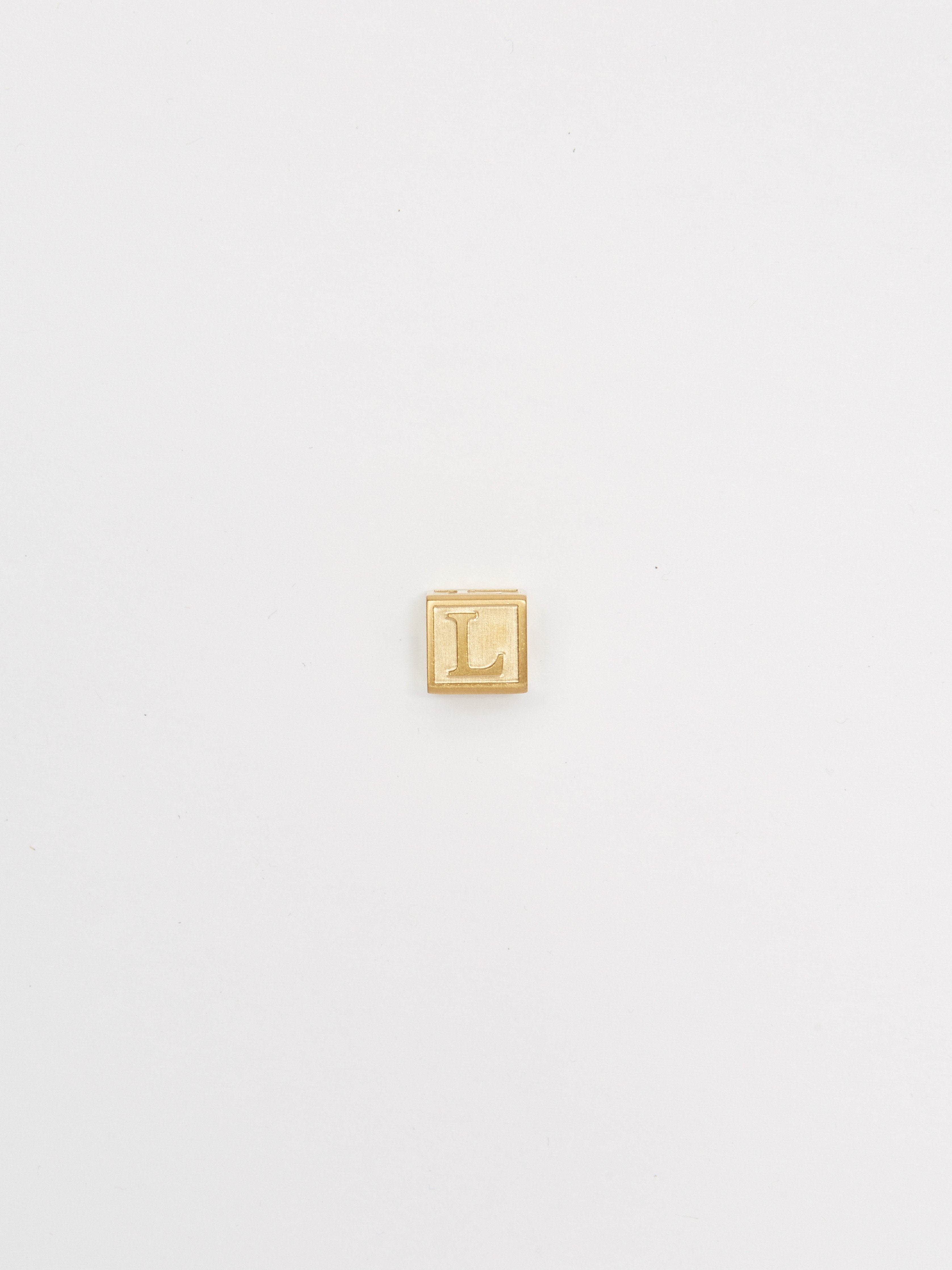 Full view flat lay of "L" Letter Block letters Bagatiba 