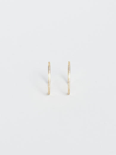 Large Diamond Hoops
