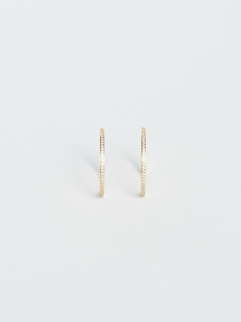 Large Diamond Hoops