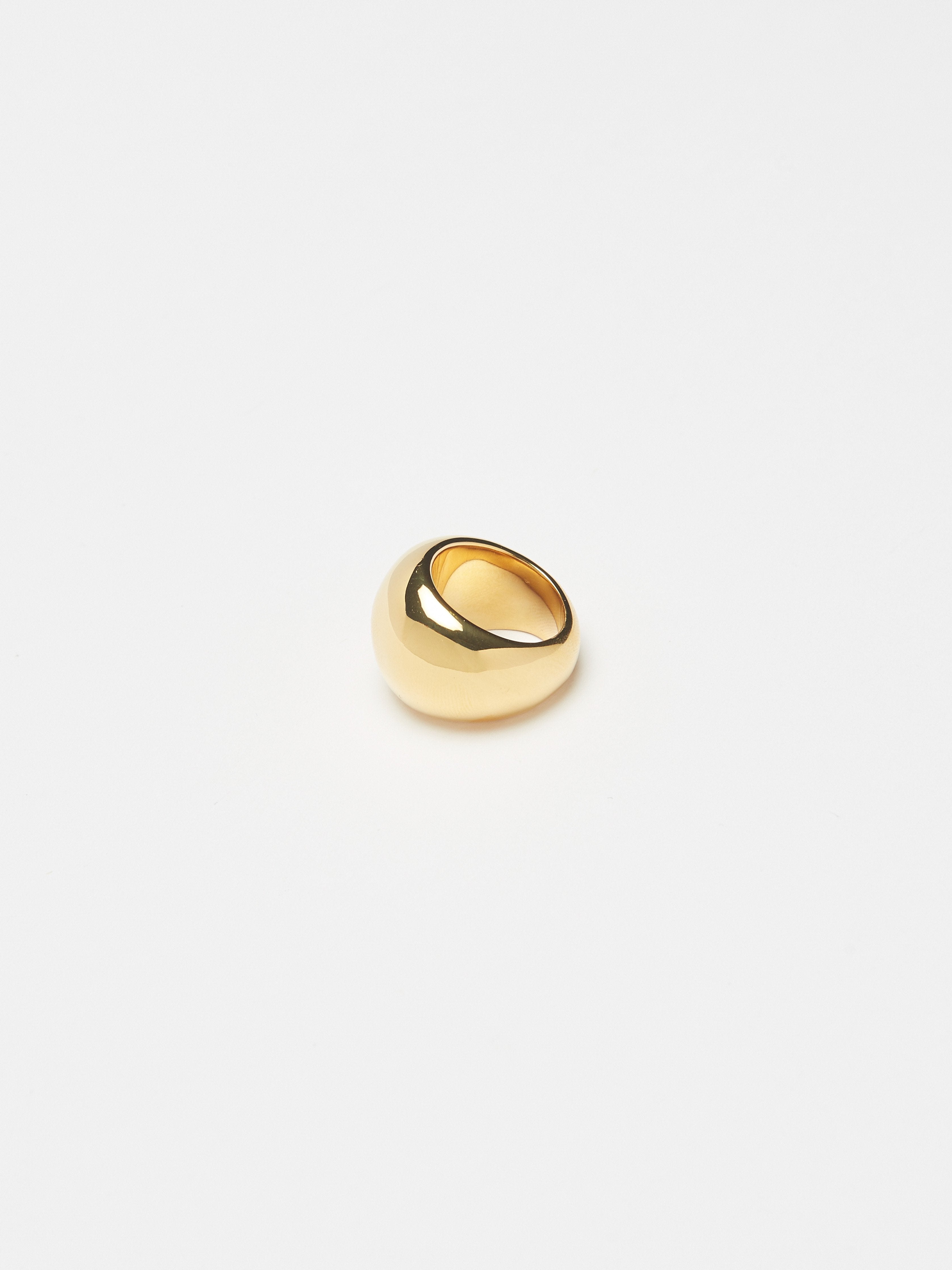 Flat lay of Large Gold Orb Ring Ring bagatiba 